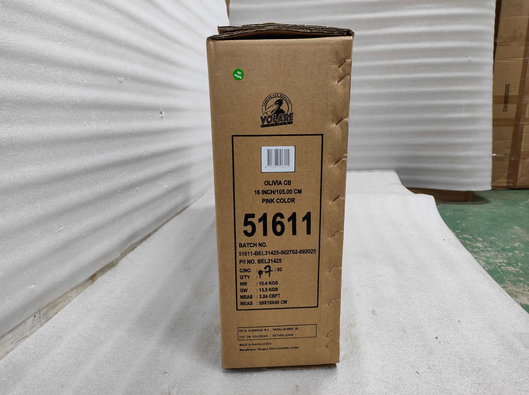 Volare Olivia Kinderfiets – Meisjes – 16 inch – Roze Volare Olivia Kinderfiets – Meisjes – 16 inch – Roze