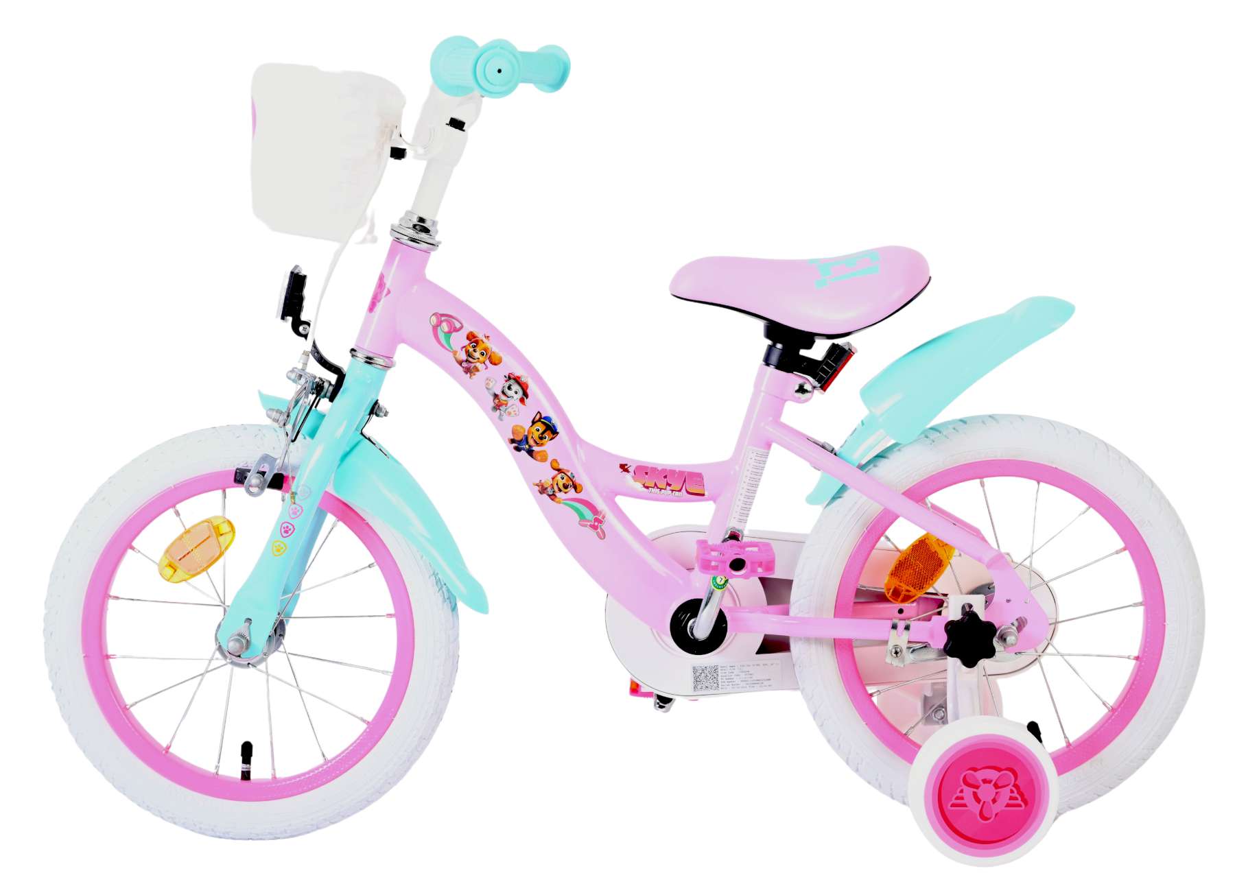 Paw Patrol Kinderfiets – Meisjes – 14 inch – Roze Paw Patrol Kinderfiets – Meisjes – 14 inch – Roze
