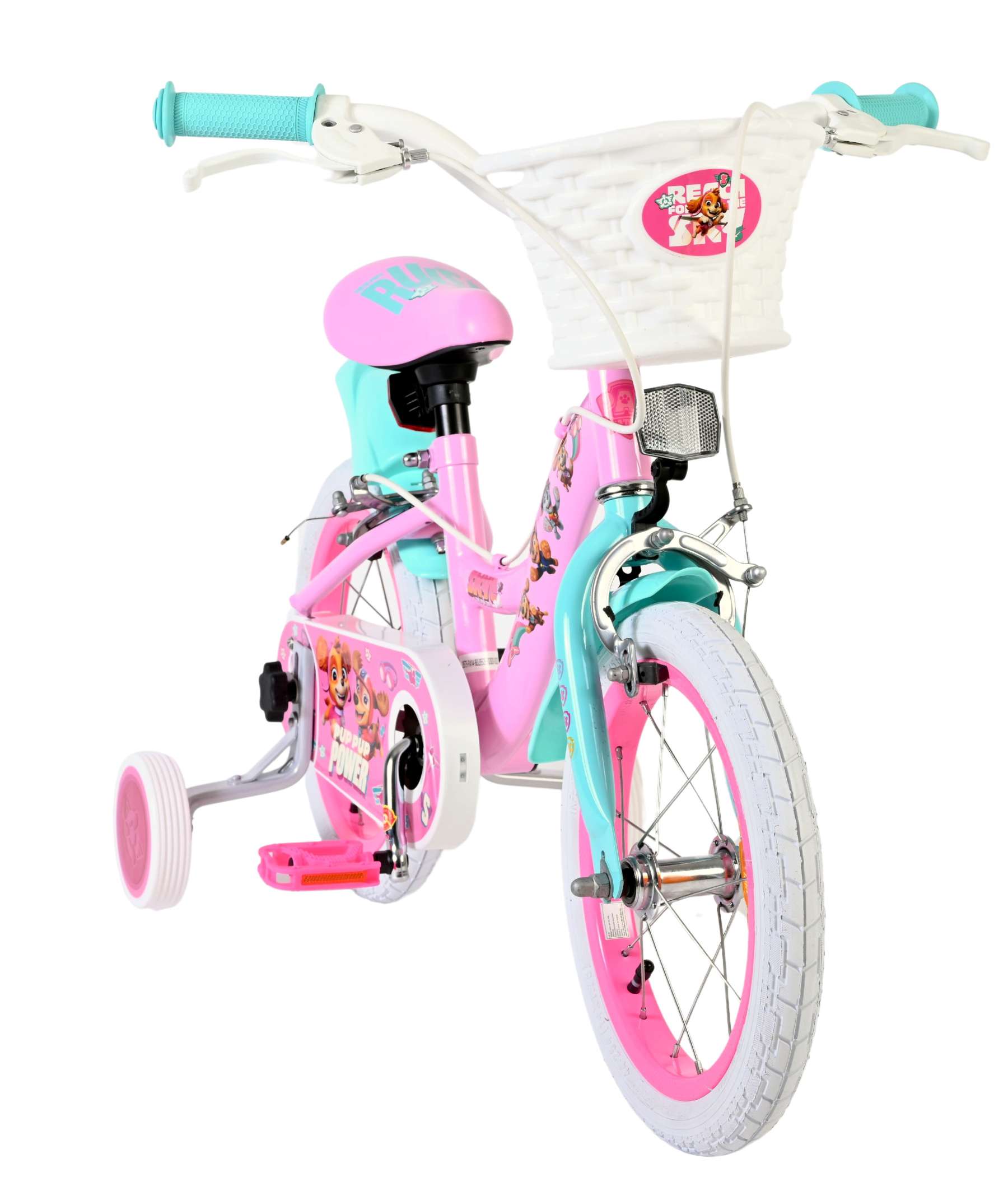 Paw Patrol Kinderfiets – Meisjes – 14 inch – Roze – Twee handremmen Paw Patrol Kinderfiets – Meisjes – 14 inch – Roze – Twee handremmen