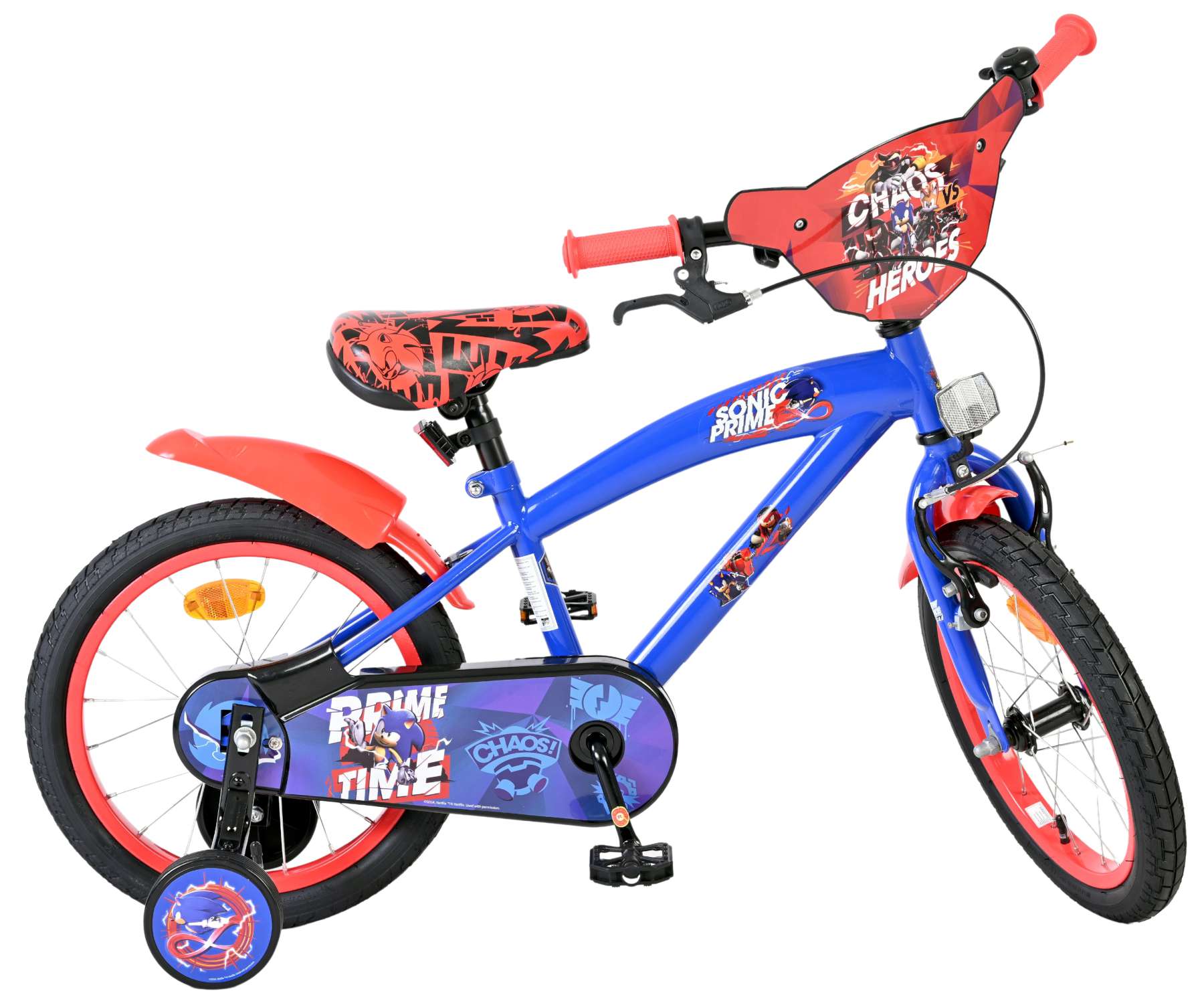 Sonic Kinderfiets – Jongens – 16 inch – Blauw Sonic Kinderfiets – Jongens – 16 inch – Blauw