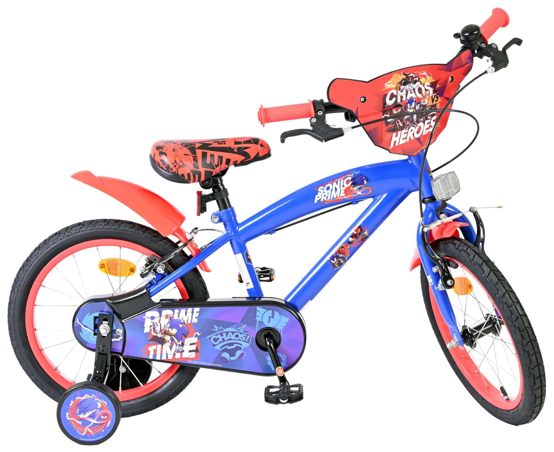 Sonic Kinderfiets – Jongens – 16 inch – Blauw – Twee handremmen Sonic Kinderfiets – Jongens – 16 inch – Blauw – Twee handremmen