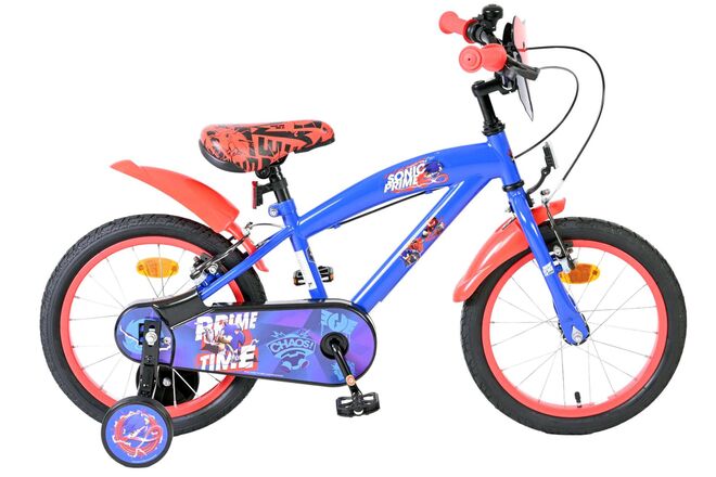 Sonic Kinderfiets – Jongens – 16 inch – Blauw – Twee handremmen Sonic Kinderfiets – Jongens – 16 inch – Blauw – Twee handremmen