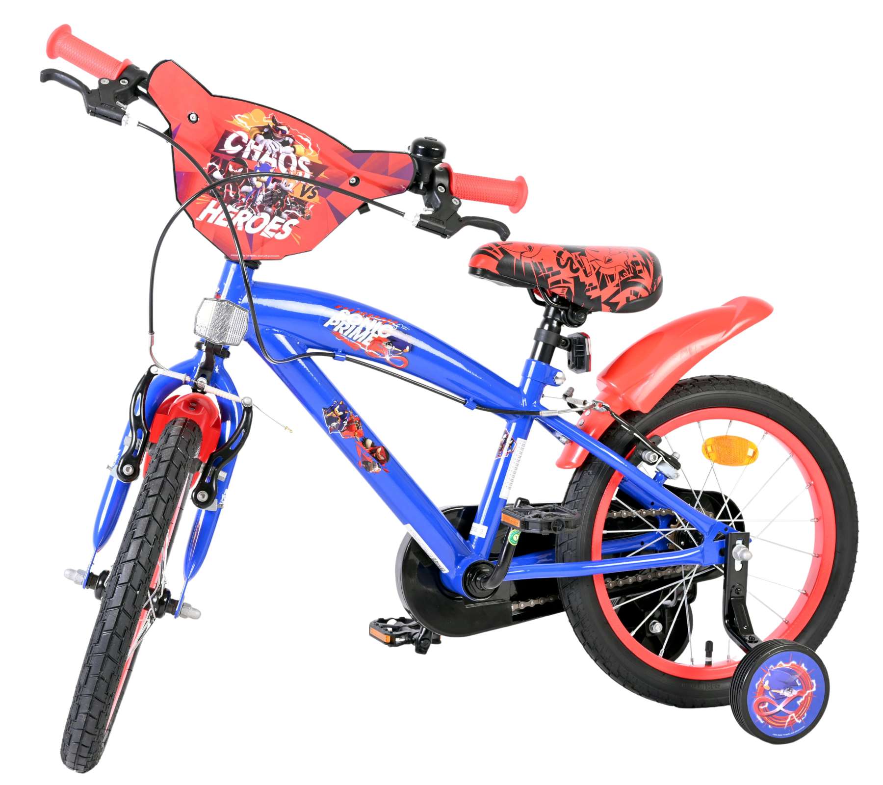 Sonic Kinderfiets – Jongens – 16 inch – Blauw – Twee handremmen Sonic Kinderfiets – Jongens – 16 inch – Blauw – Twee handremmen