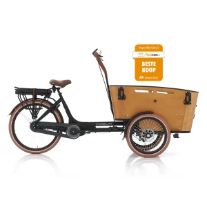 Vogue Carry 3 Elektrische Bakfiets Ananda M81 Zwart/Bruin