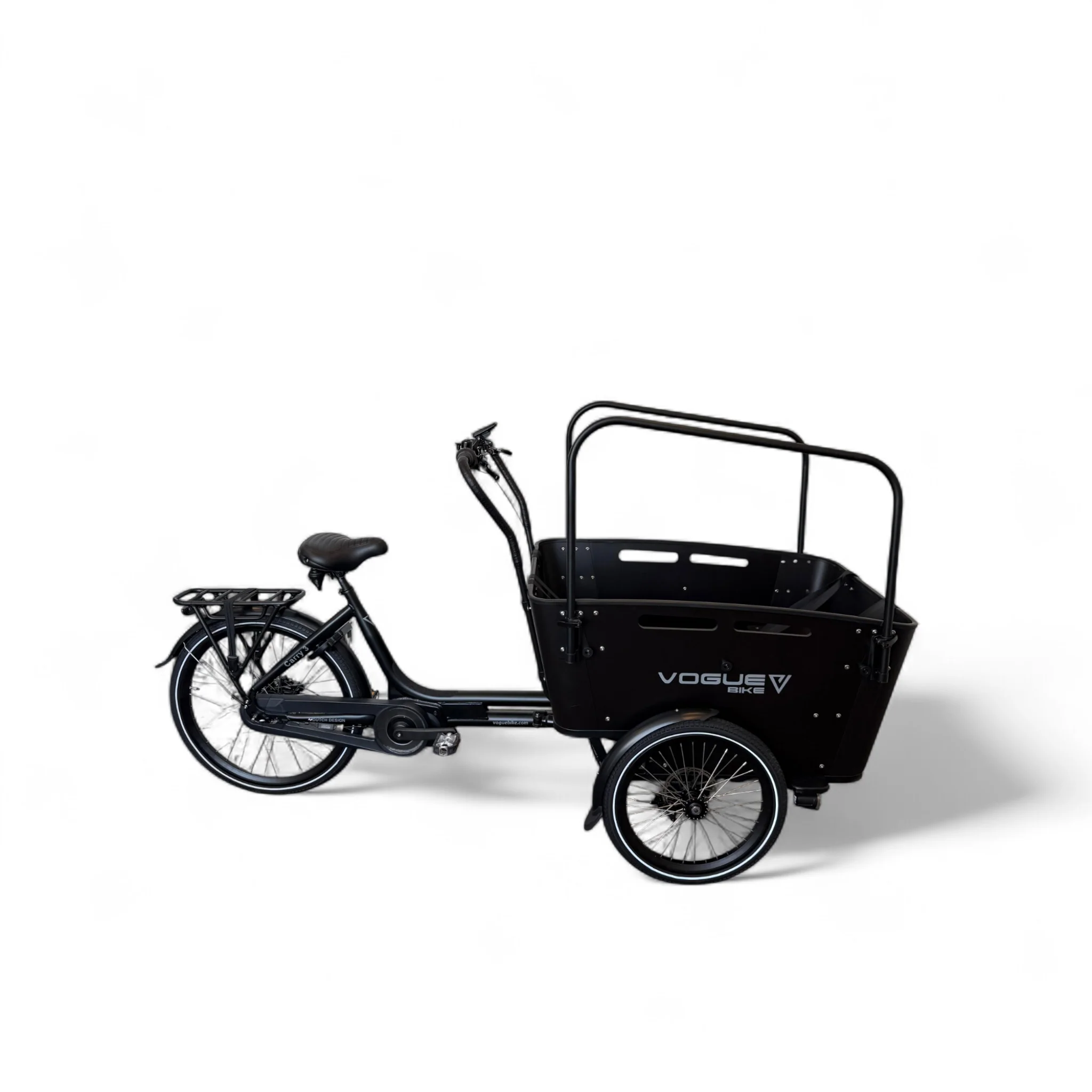 Vogue Carry 3 Elektrische Bakfiets Ananda M81 Zwart/Zwart Vogue Carry 3 Elektrische Bakfiets Ananda M81 Zwart/Zwart