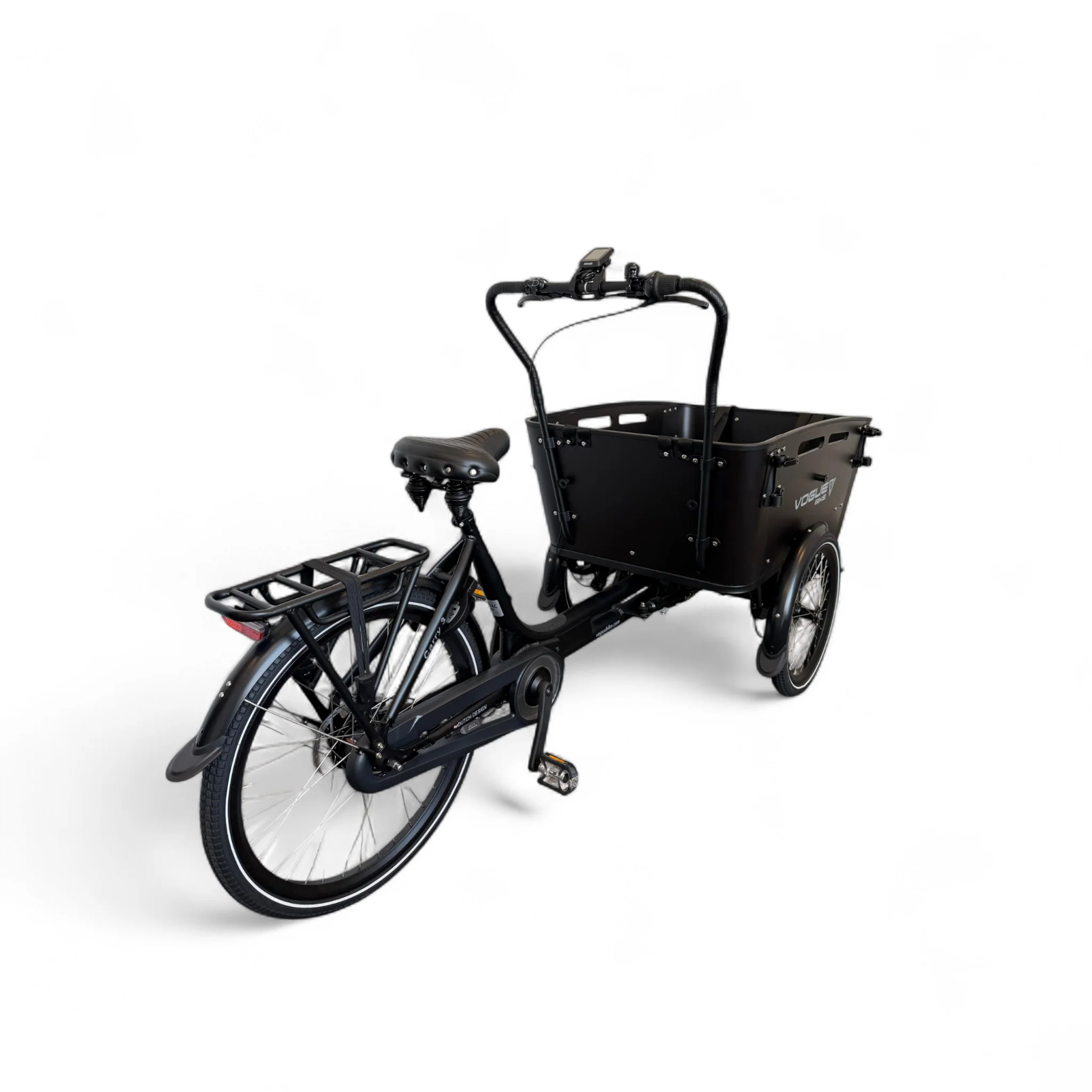 Vogue Carry 3 Elektrische Bakfiets Ananda M81 Zwart/Zwart Vogue Carry 3 Elektrische Bakfiets Ananda M81 Zwart/Zwart