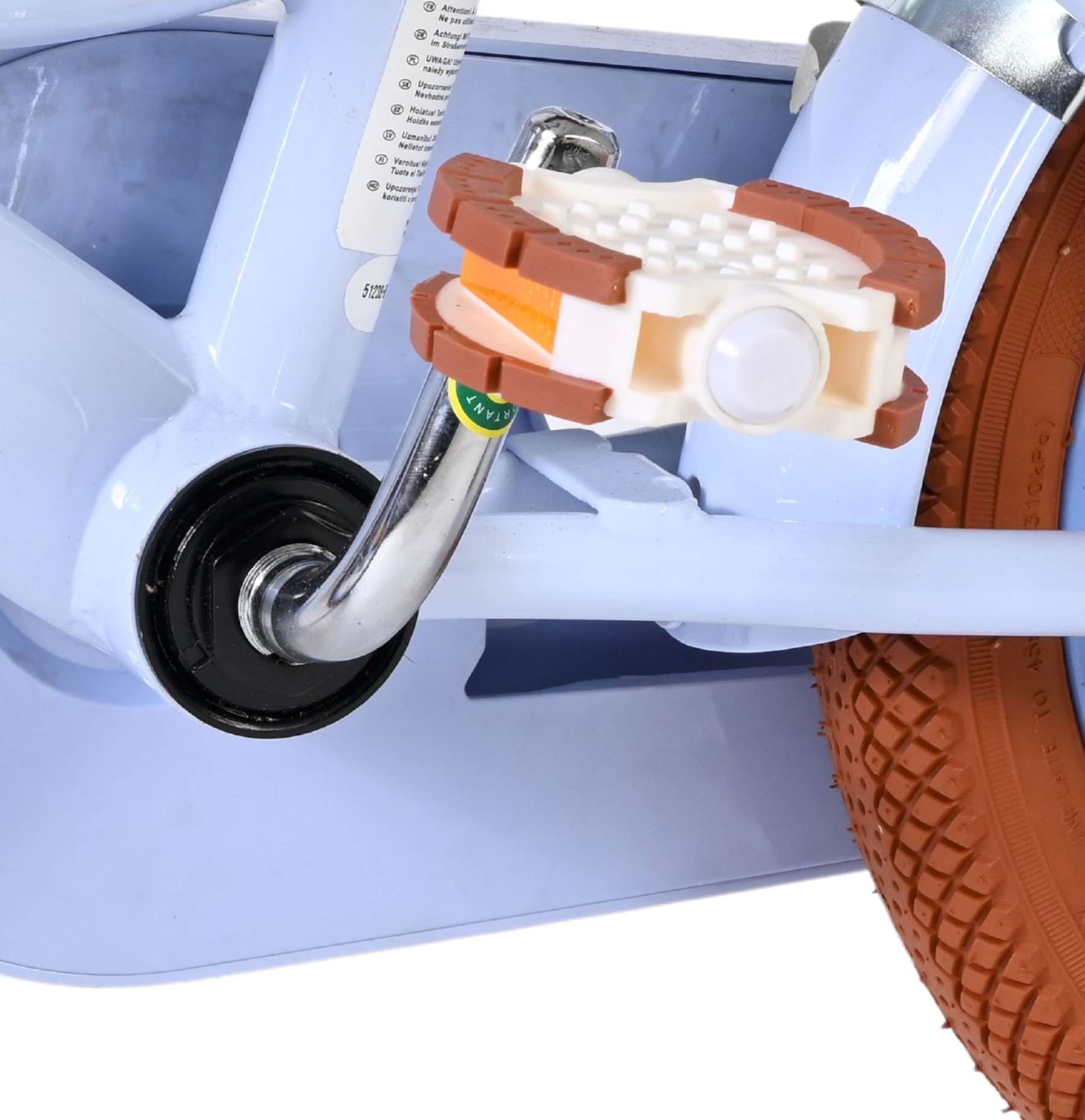 Volare Ashley Kinderfiets – Meisjes – 12 inch – Pastel Blauw – Twee handremmen