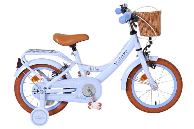 Volare Ashley Kinderfiets – Meisjes – 14 inch – Pastel Blauw – Twee Handremmen