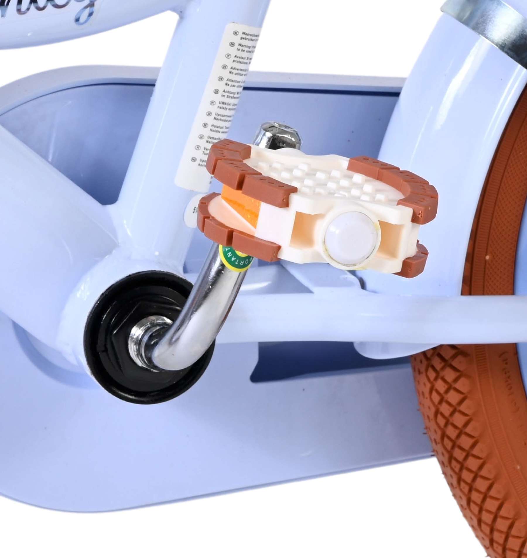 Volare Ashley Kinderfiets – Meisjes – 14 inch – Pastel Blauw – Twee Handremmen