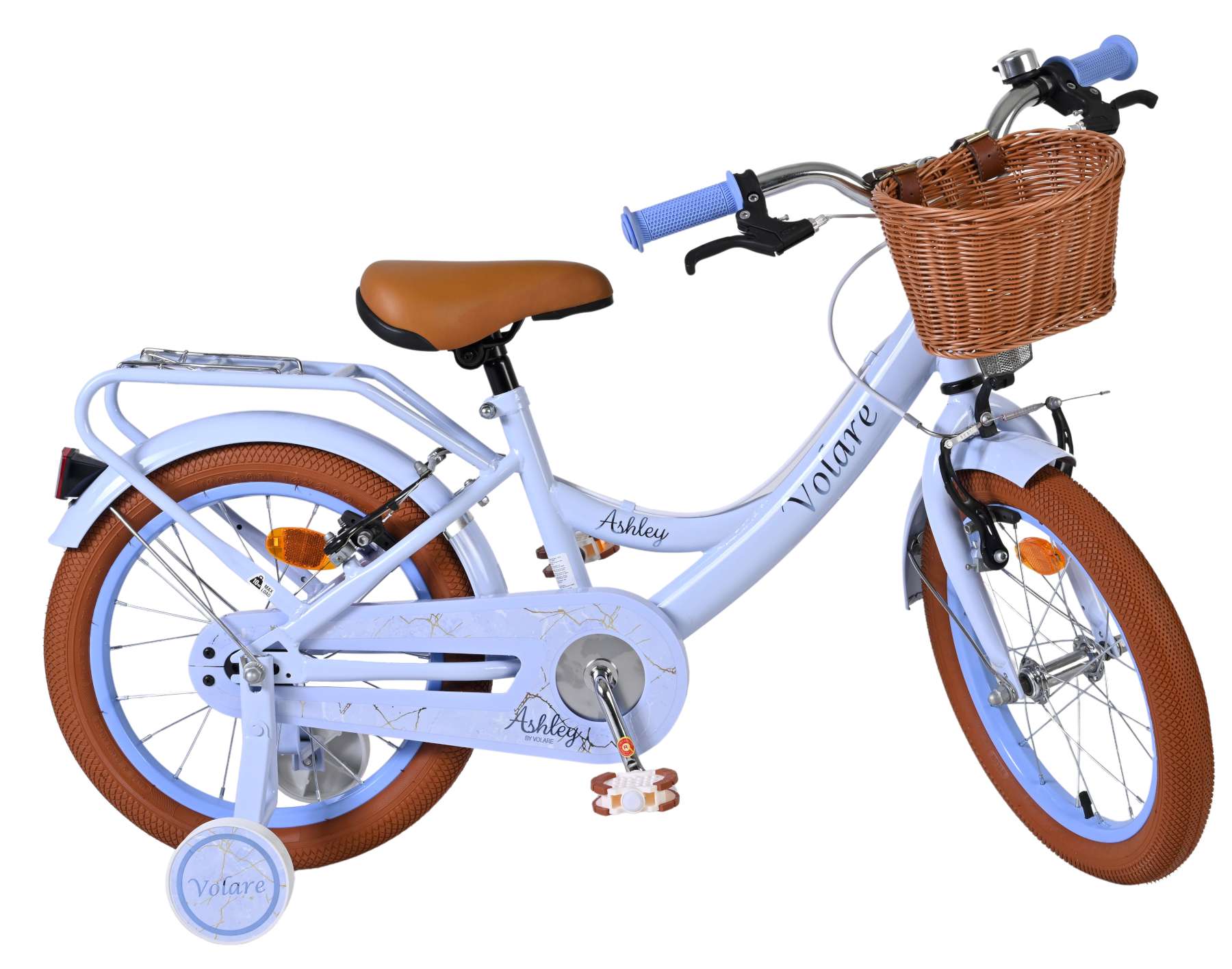 Volare Ashley Kinderfiets – Meisjes – 16 inch – Pastel Blauw- Twee Handremmen Volare Ashley Kinderfiets – Meisjes – 16 inch – Pastel Blauw- Twee Handremmen