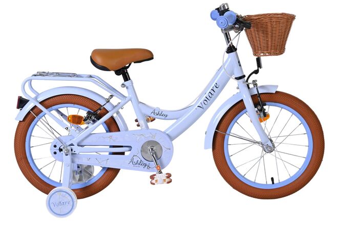 Volare Ashley Kinderfiets – Meisjes – 16 inch – Pastel Blauw- Twee Handremmen