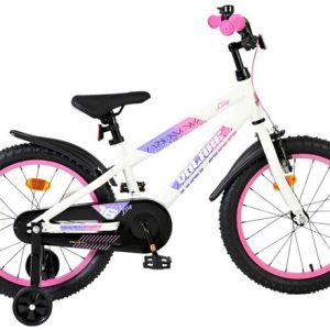 Volare Lily Kinderfiets – Meisjes – 18 inch – Wit Roze Paars Volare Lily Kinderfiets – Meisjes – 18 inch – Wit Roze Paars
