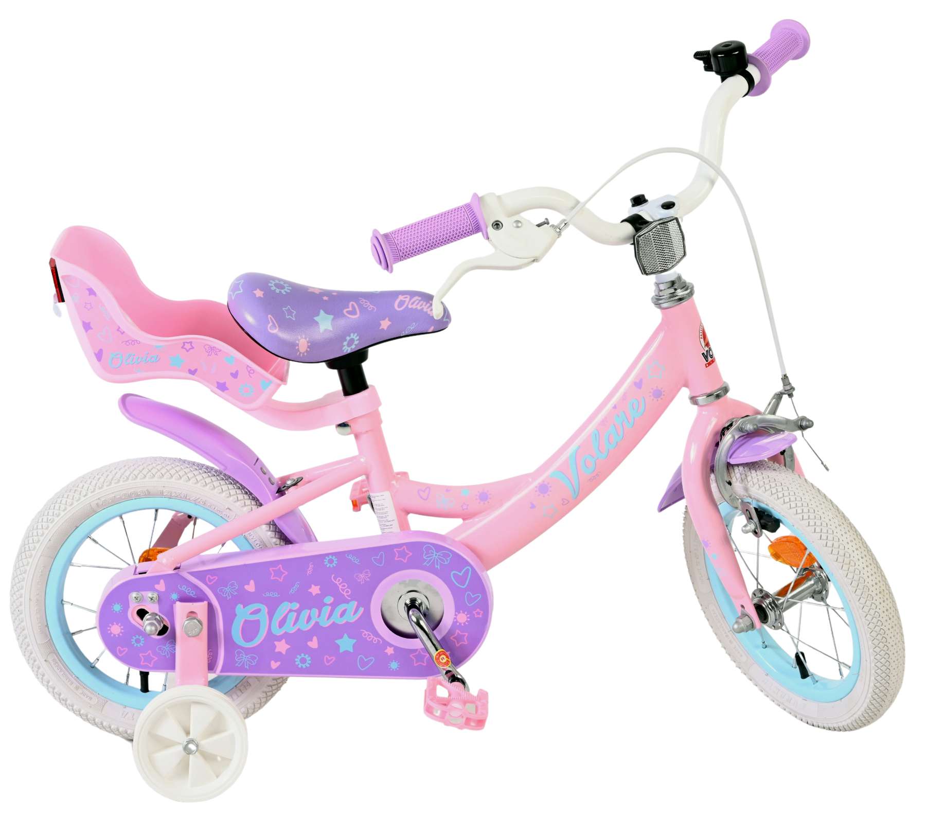 Volare Olivia Kinderfiets – Meisjes – 12 inch – Roze Volare Olivia Kinderfiets – Meisjes – 12 inch – Roze