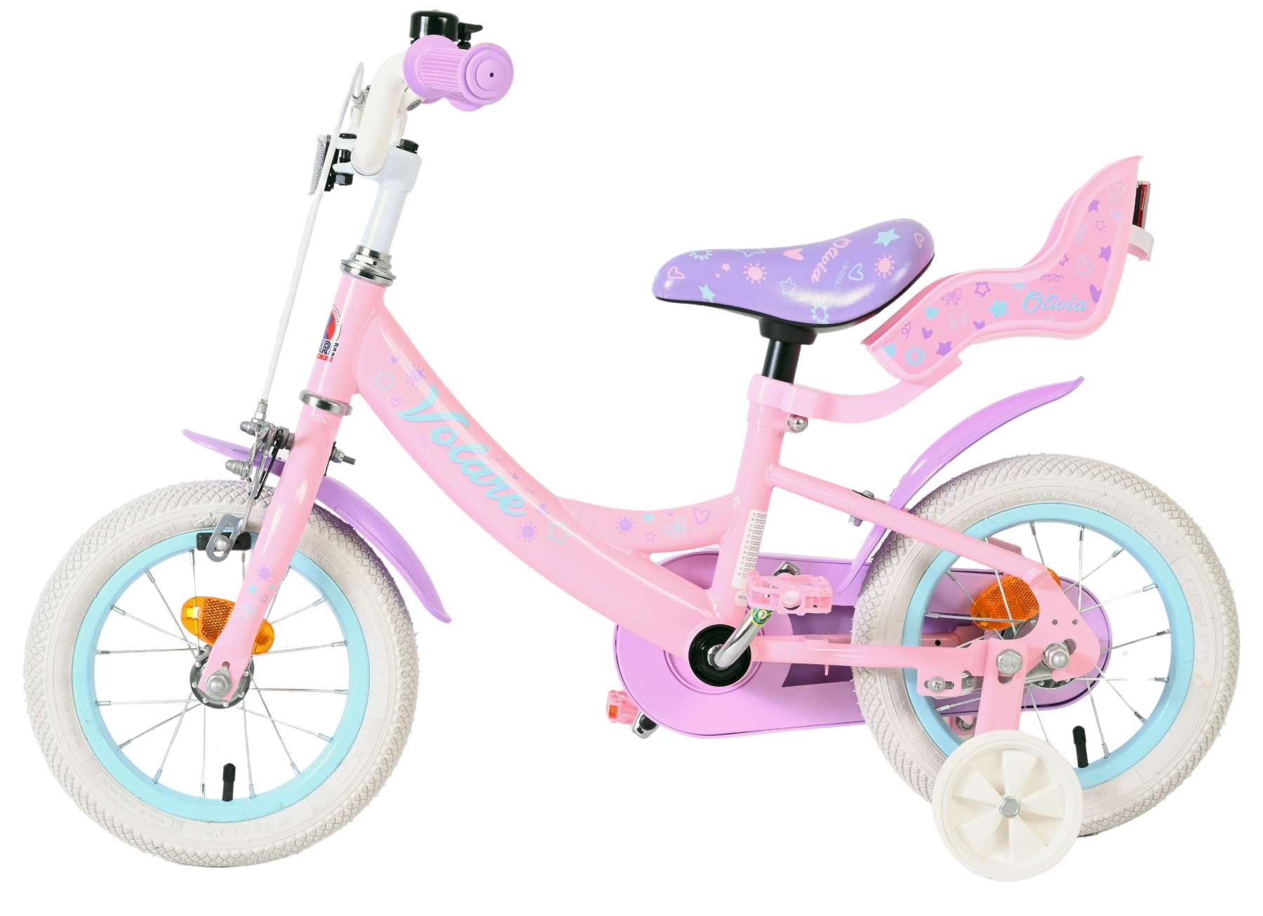 Volare Olivia Kinderfiets – Meisjes – 12 inch – Roze Volare Olivia Kinderfiets – Meisjes – 12 inch – Roze