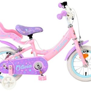 Volare Olivia Kinderfiets – Meisjes – 12 inch – Roze – Twee handremmen Volare Olivia Kinderfiets – Meisjes – 12 inch – Roze – Twee handremmen