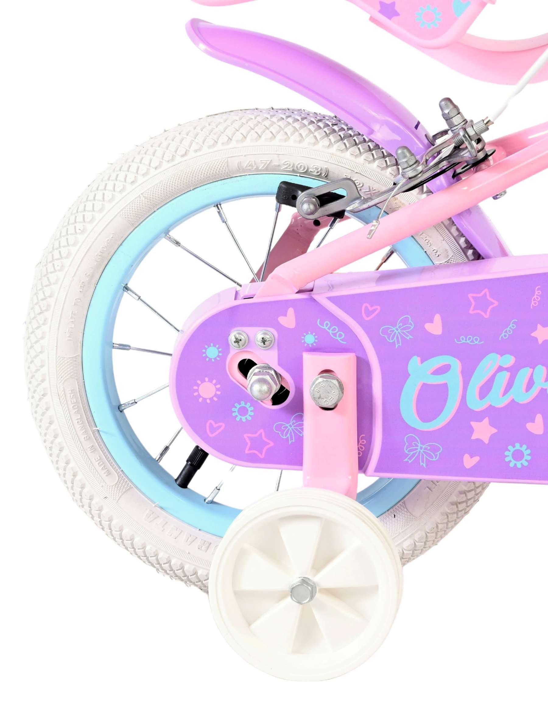 Volare Olivia Kinderfiets – Meisjes – 12 inch – Roze – Twee handremmen Volare Olivia Kinderfiets – Meisjes – 12 inch – Roze – Twee handremmen
