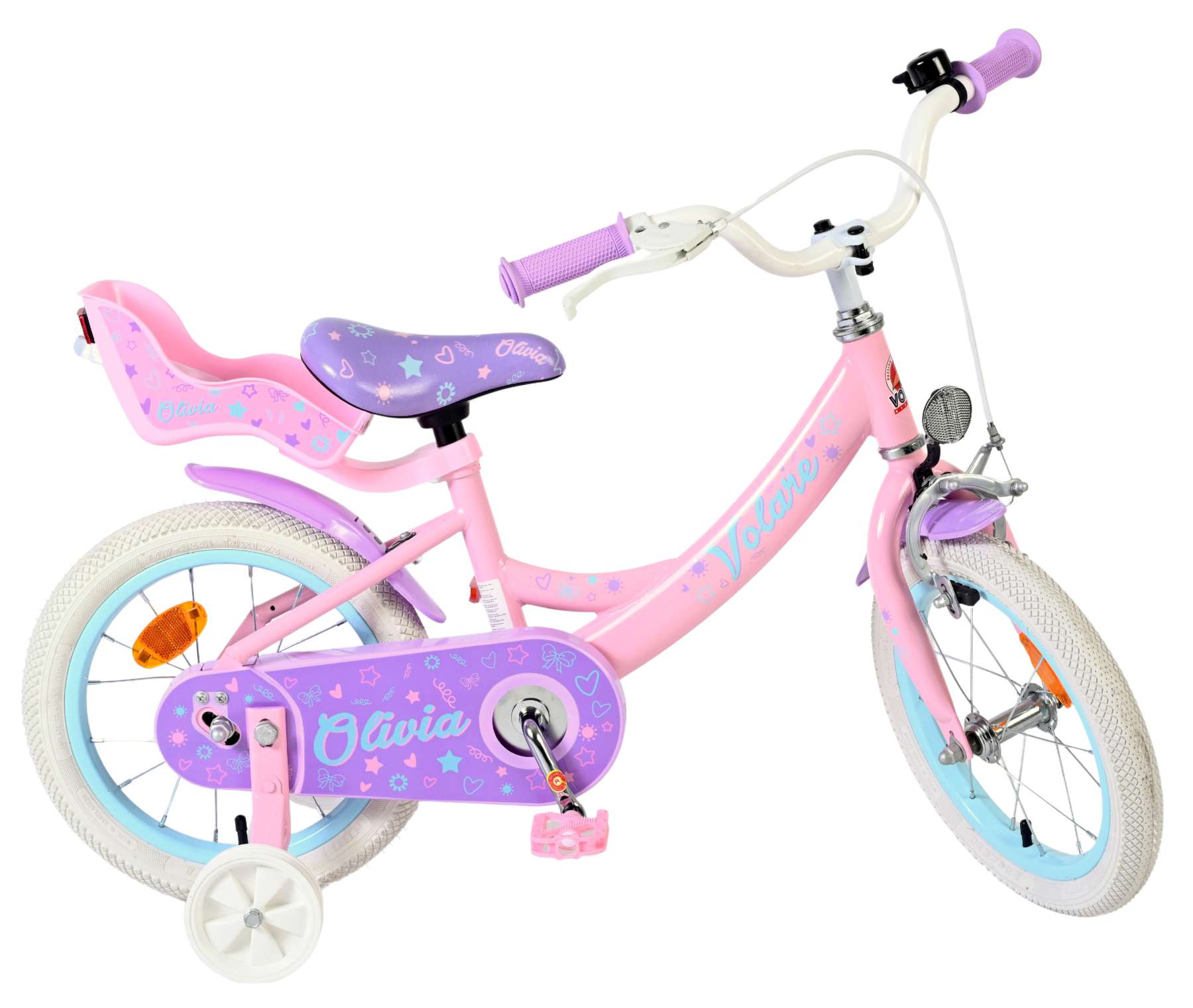 Volare Olivia Kinderfiets – Meisjes – 14 inch – Roze Volare Olivia Kinderfiets – Meisjes – 14 inch – Roze