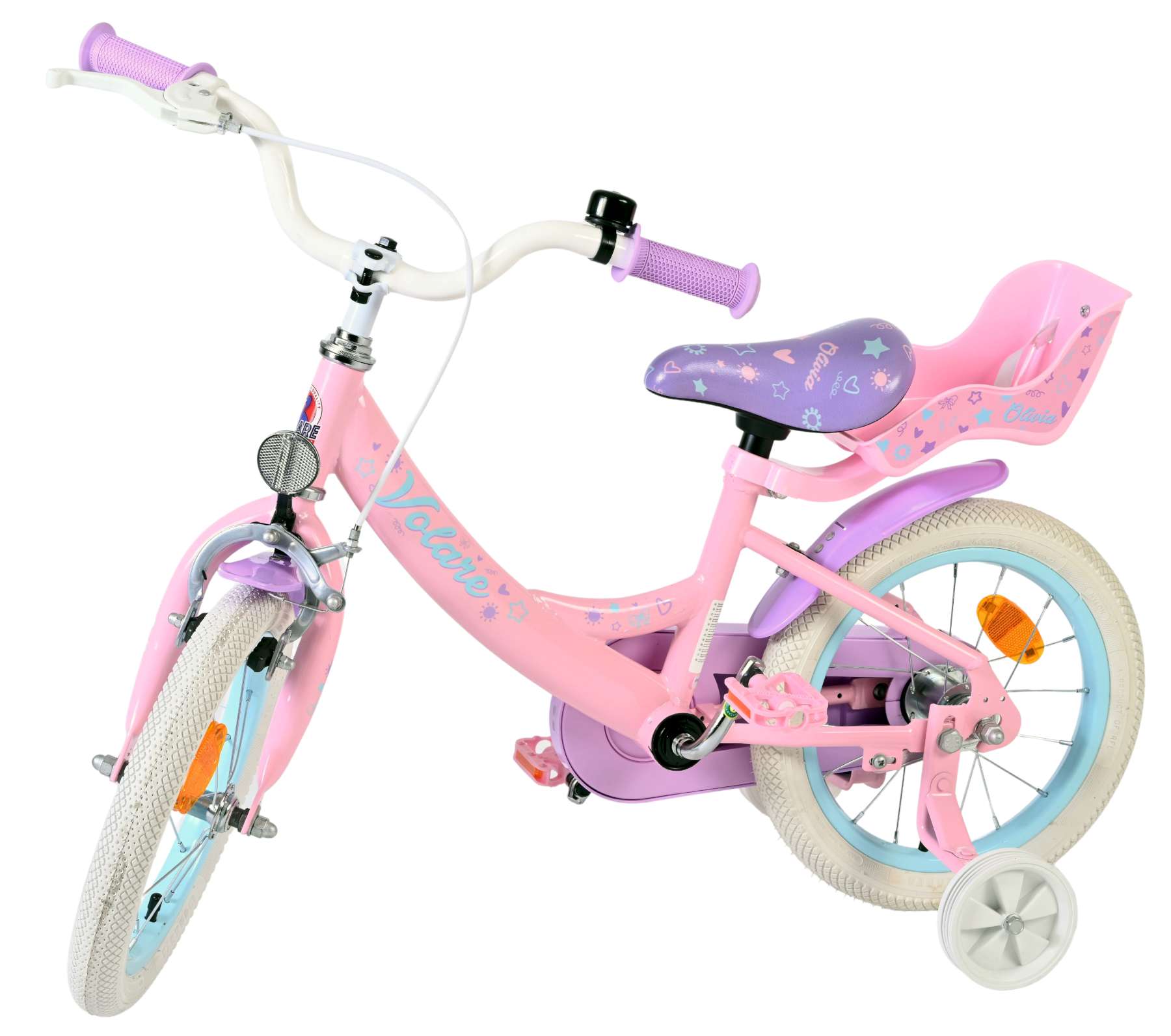 Volare Olivia Kinderfiets – Meisjes – 14 inch – Roze Volare Olivia Kinderfiets – Meisjes – 14 inch – Roze