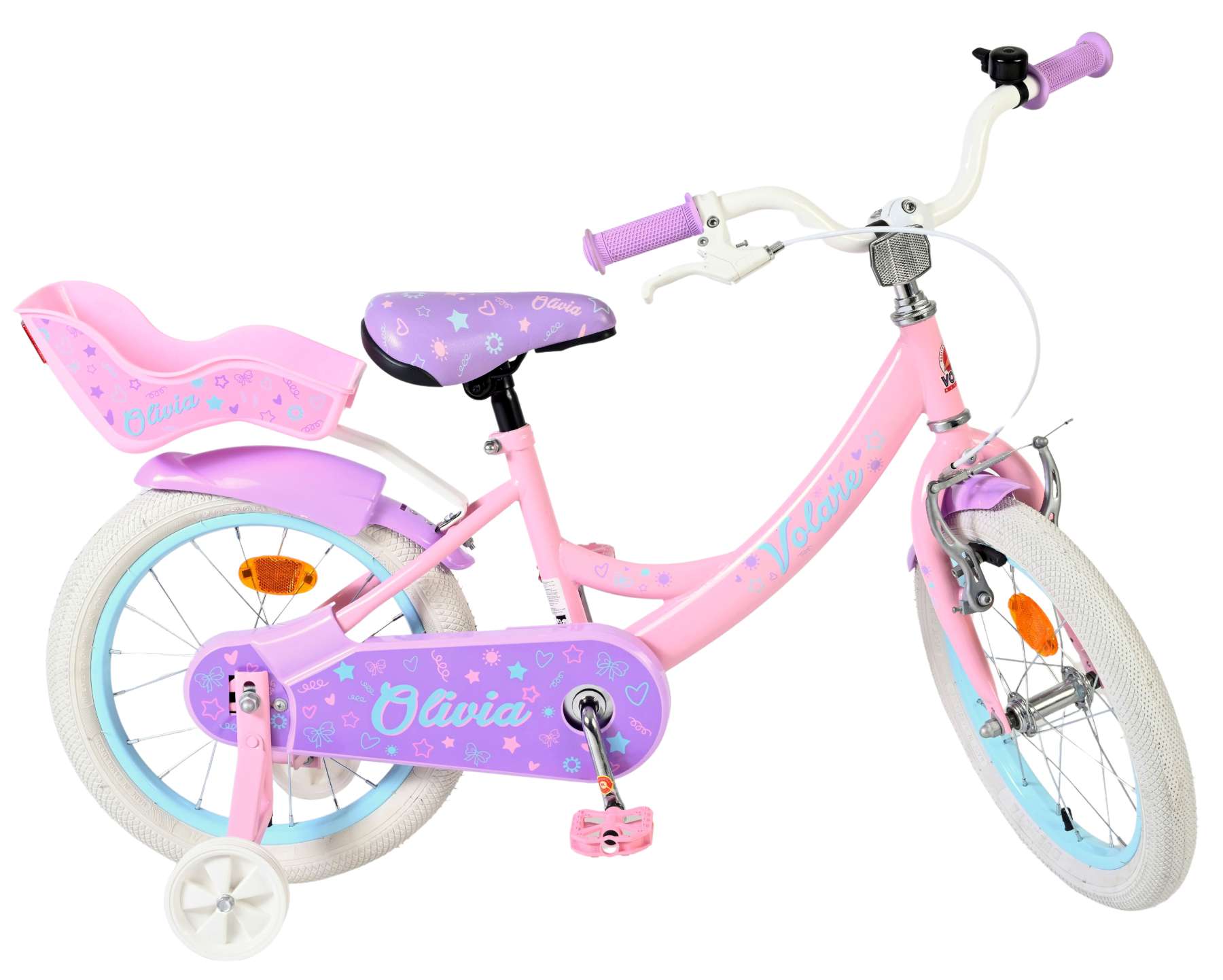 Volare Olivia Kinderfiets – Meisjes – 16 inch – Roze Volare Olivia Kinderfiets – Meisjes – 16 inch – Roze