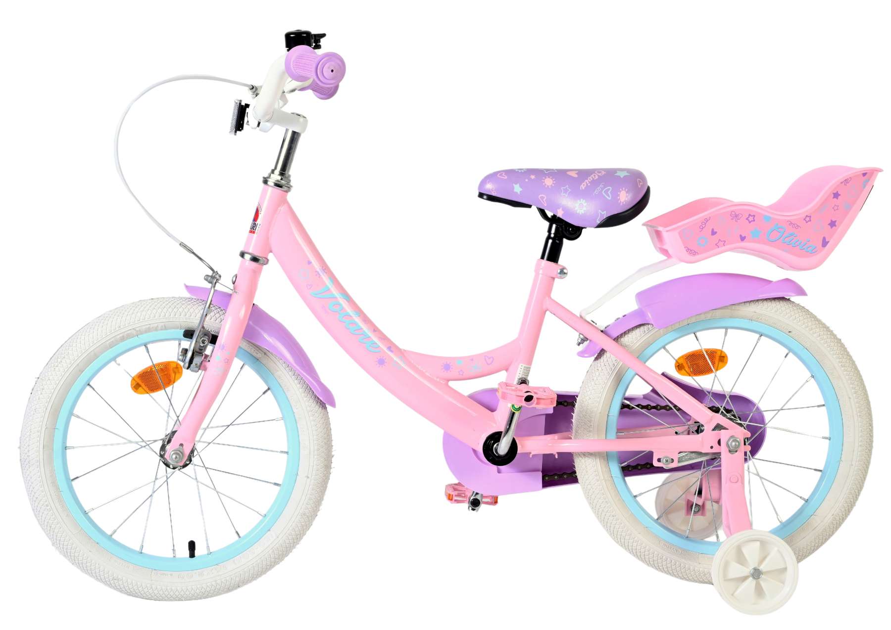 Volare Olivia Kinderfiets – Meisjes – 16 inch – Roze Volare Olivia Kinderfiets – Meisjes – 16 inch – Roze
