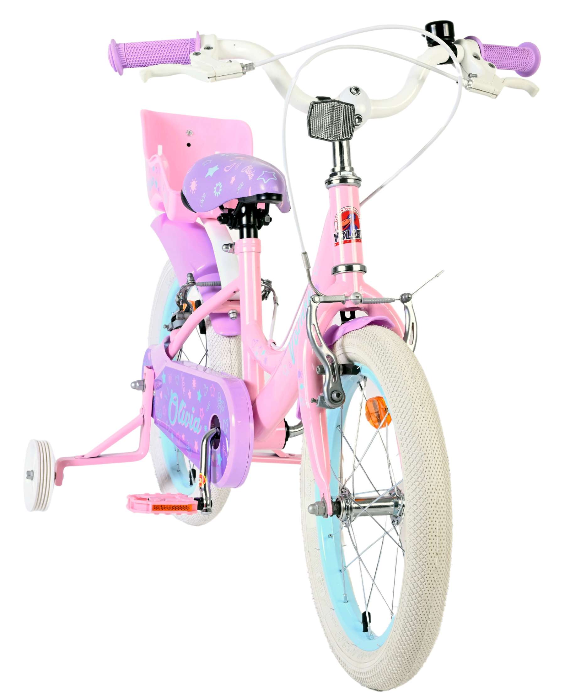 Volare Olivia Kinderfiets – Meisjes – 16 inch – Roze – Twee Handremmen Volare Olivia Kinderfiets – Meisjes – 16 inch – Roze – Twee Handremmen