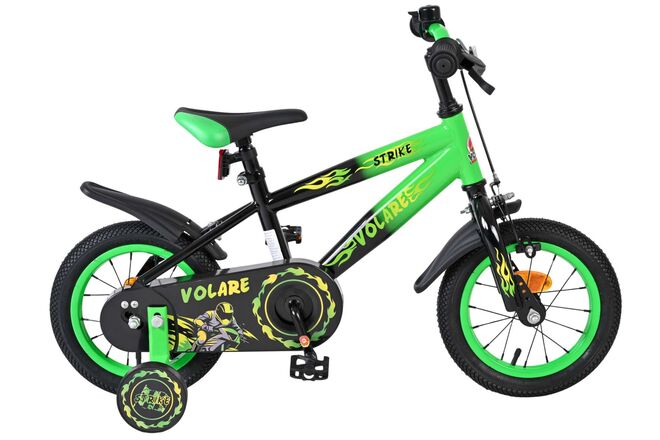 Volare Strike Kinderfiets – Jongens – 12 inch – Zwart Groen Volare Strike Kinderfiets – Jongens – 12 inch – Zwart Groen