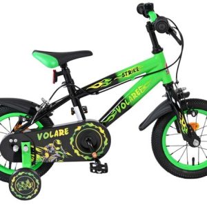 Volare Strike Kinderfiets – Jongens – 12 inch – Zwart Groen – Twee Handremmen Volare Strike Kinderfiets – Jongens – 12 inch – Zwart Groen – Twee Handremmen