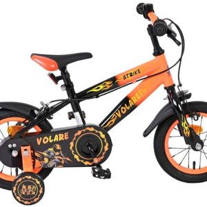 Volare Strike Kinderfiets – Jongens – 12 inch – Zwart Oranje – Twee Handremmen Volare Strike Kinderfiets – Jongens – 12 inch – Zwart Oranje – Twee Handremmen
