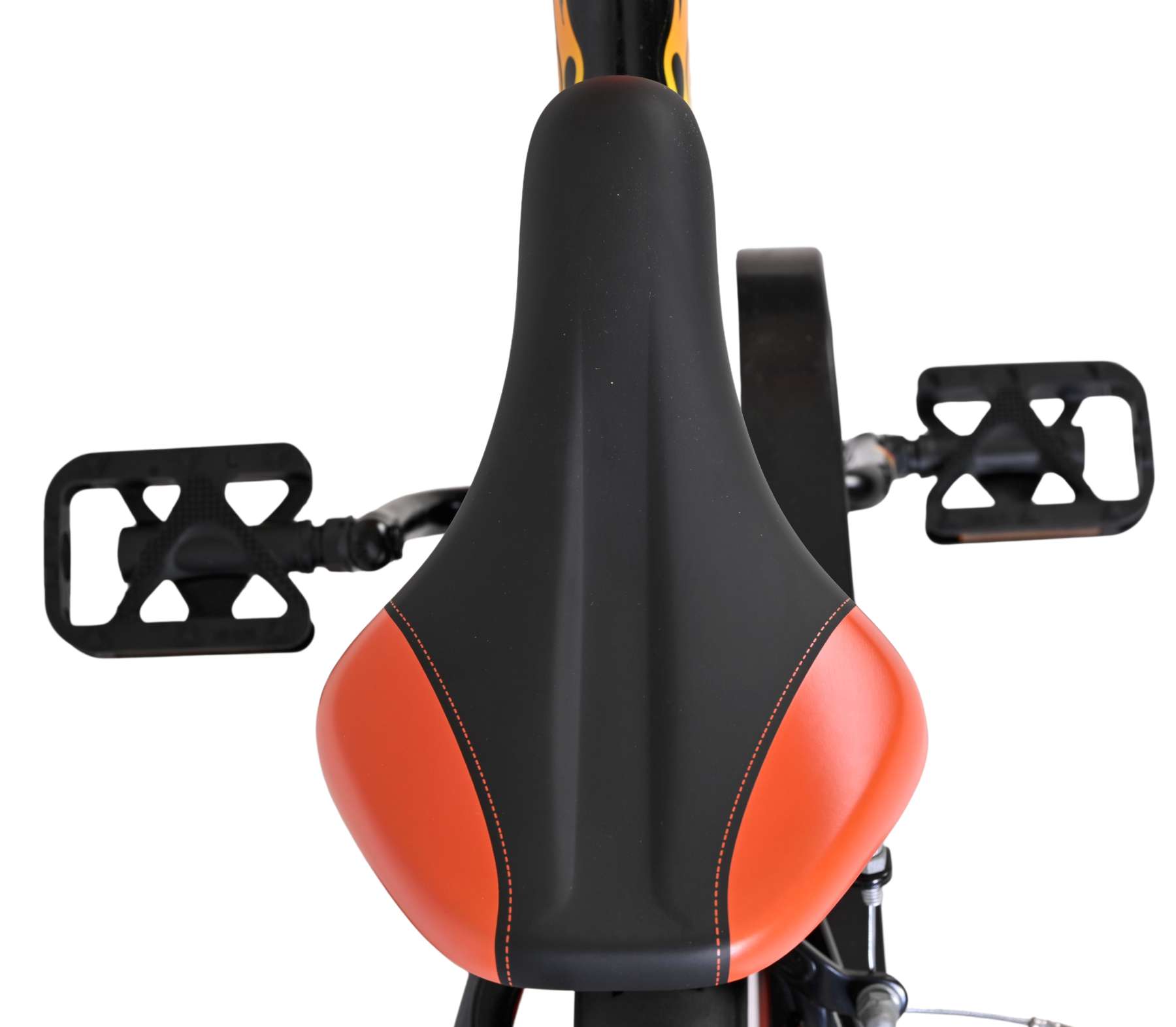 Volare Strike Kinderfiets – Jongens – 12 inch – Zwart Oranje – Twee Handremmen