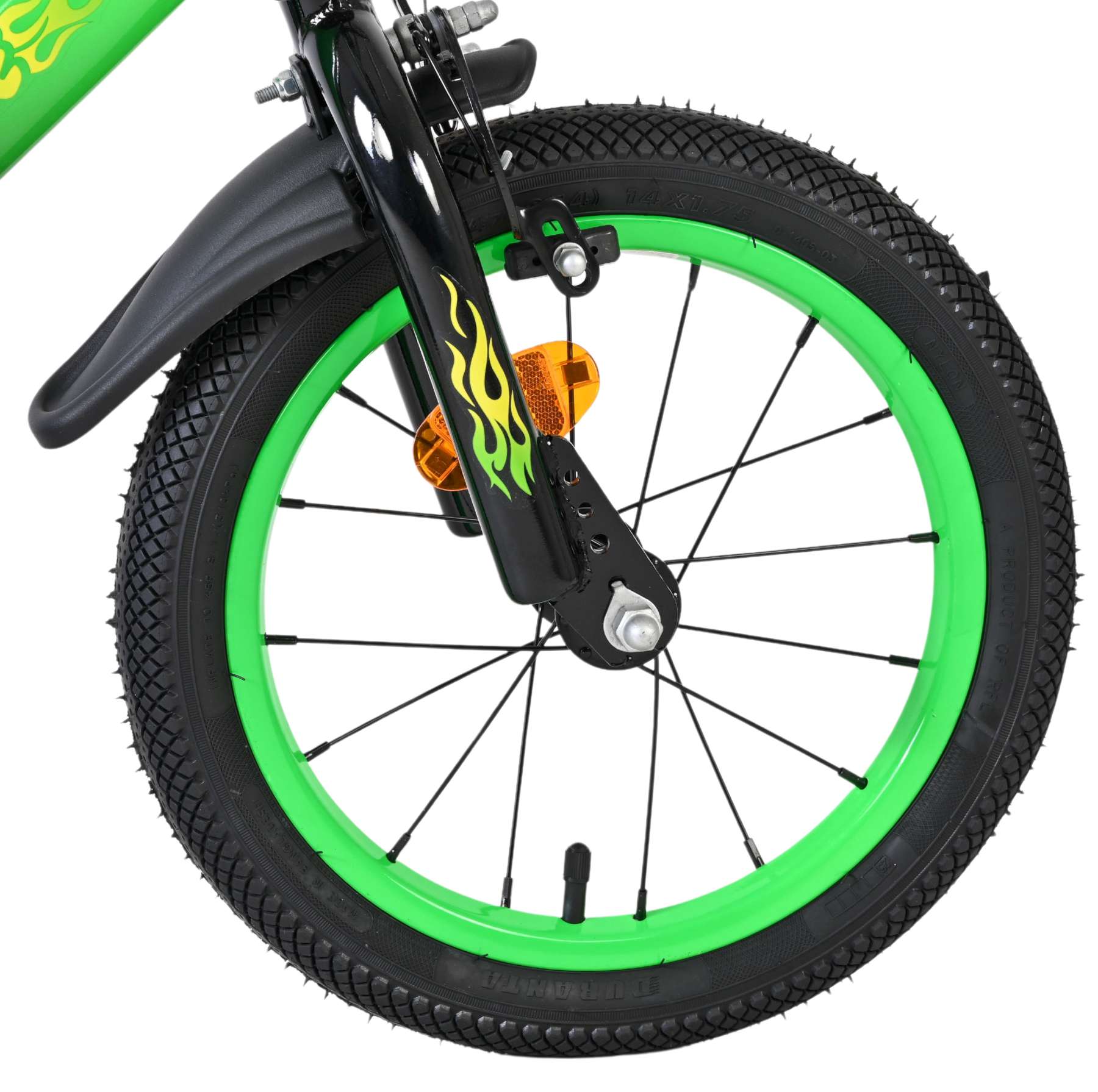 Volare Strike Kinderfiets – Jongens – 14 inch – Zwart Groen – Twee handremmen Volare Strike Kinderfiets – Jongens – 14 inch – Zwart Groen – Twee handremmen
