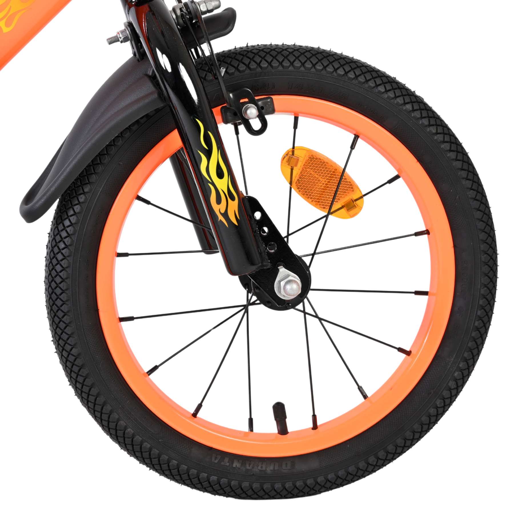Volare Strike Kinderfiets – Jongens – 14 inch – Zwart Oranje Volare Strike Kinderfiets – Jongens – 14 inch – Zwart Oranje