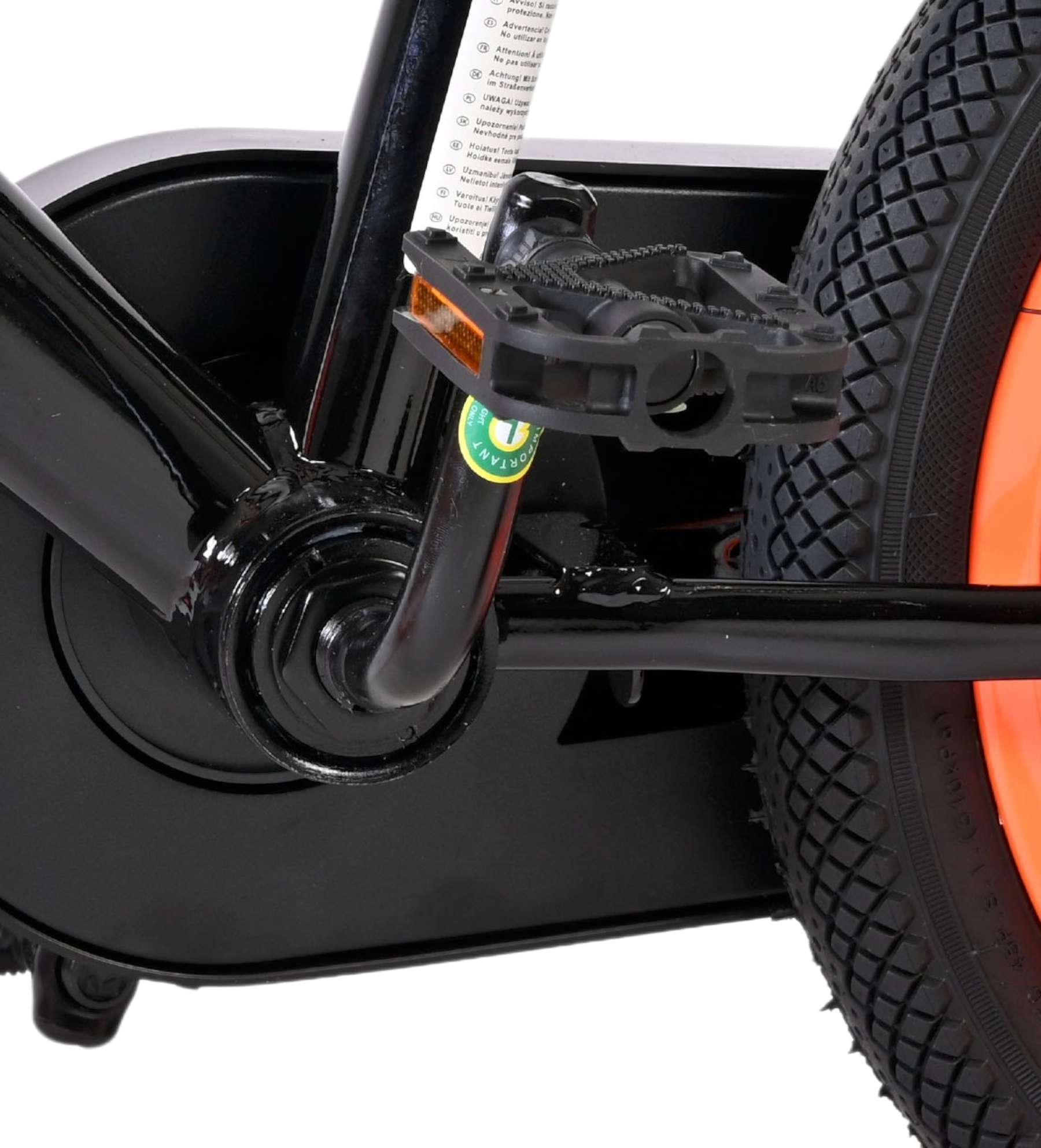 Volare Strike Kinderfiets – Jongens – 14 inch – Zwart Oranje – Twee handremmen Volare Strike Kinderfiets – Jongens – 14 inch – Zwart Oranje – Twee handremmen