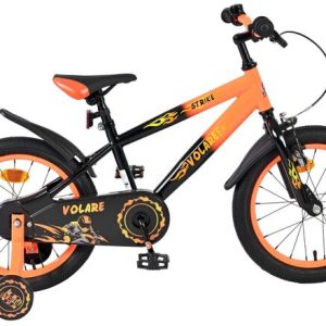 Volare Strike Kinderfiets – Jongens – 16 inch – Zwart Oranje Volare Strike Kinderfiets – Jongens – 16 inch – Zwart Oranje