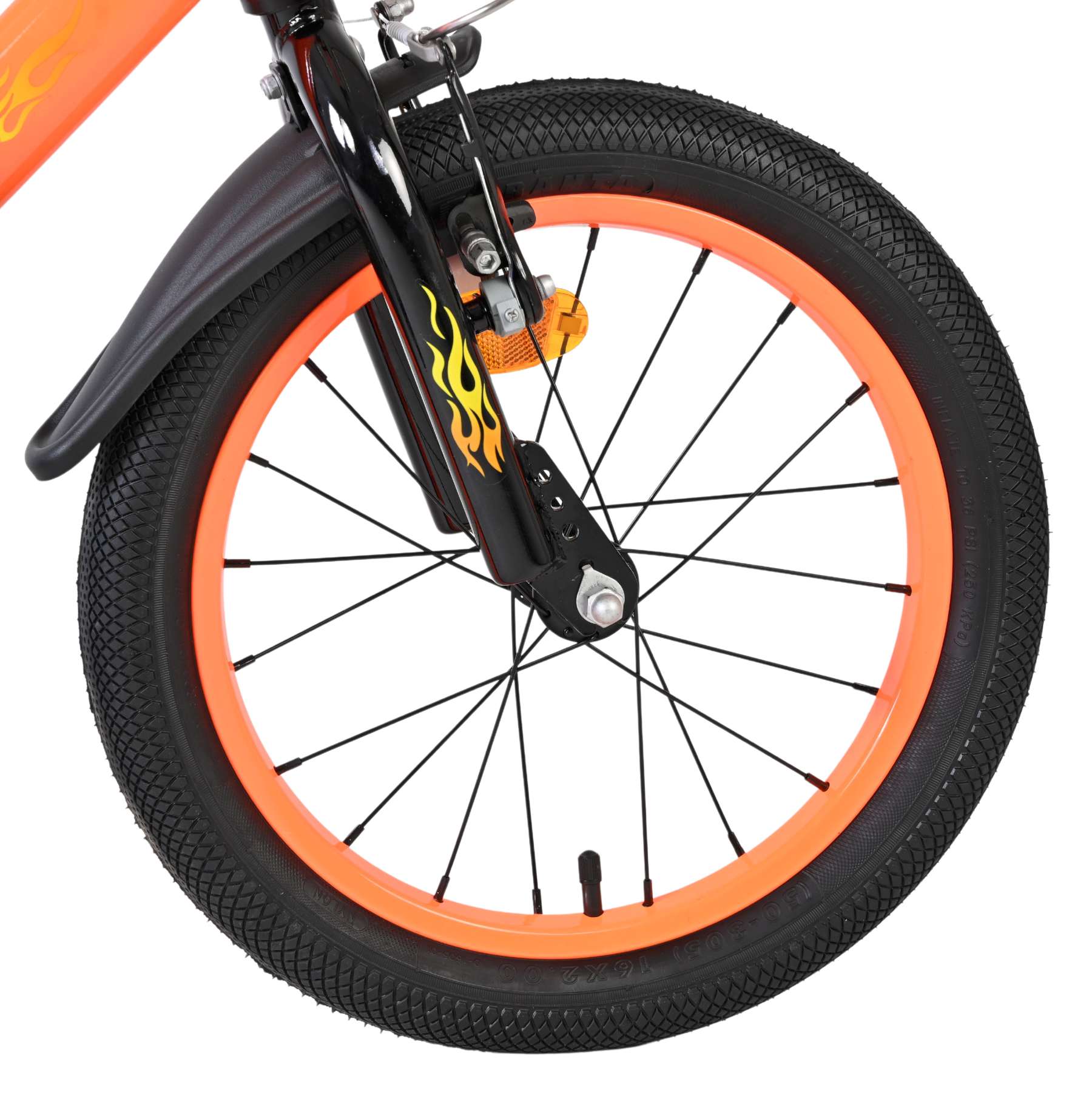 Volare Strike Kinderfiets – Jongens – 16 inch – Zwart Oranje Volare Strike Kinderfiets – Jongens – 16 inch – Zwart Oranje