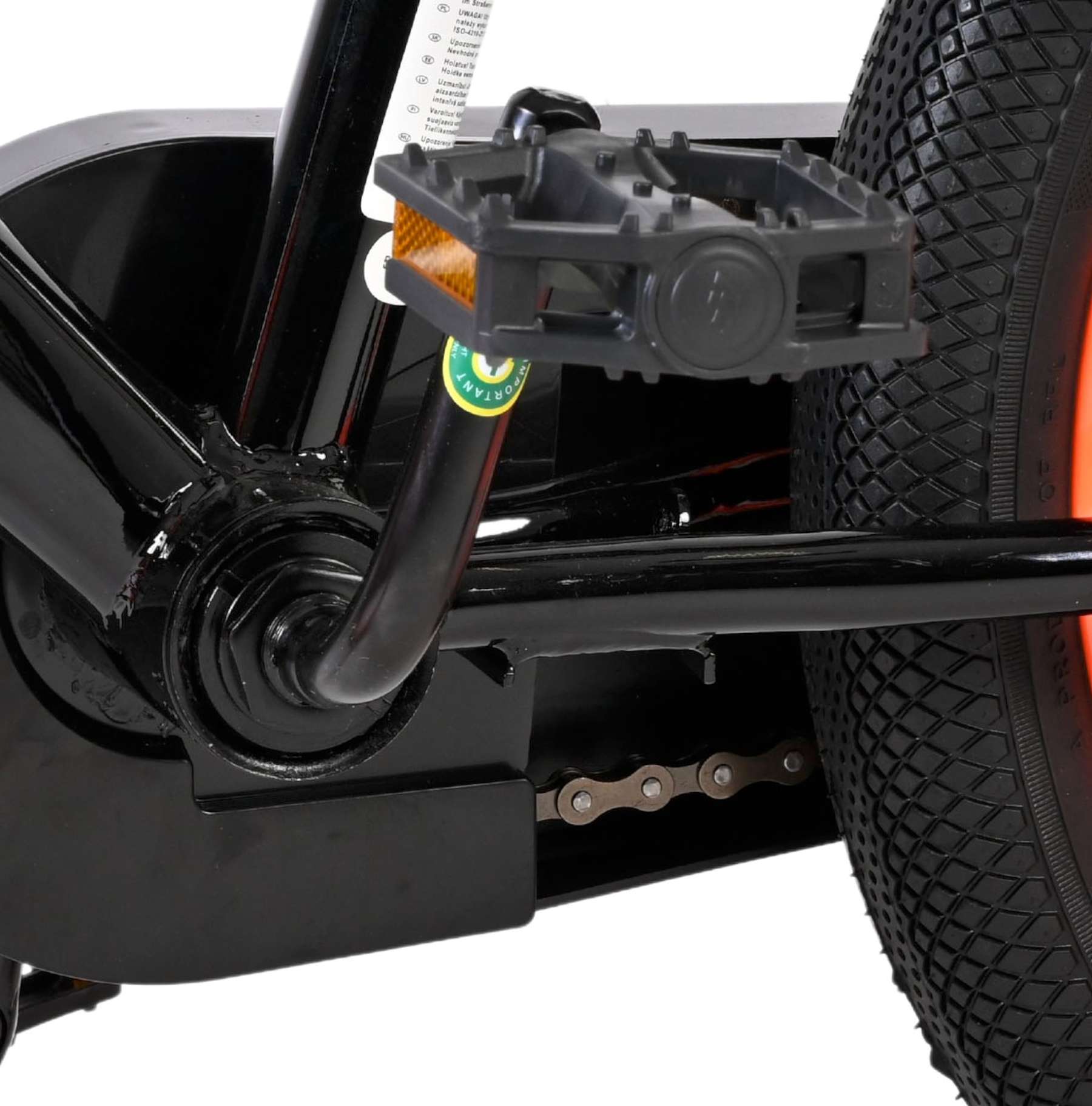 Volare Strike Kinderfiets – Jongens – 16 inch – Zwart Oranje – Twee Handremmen