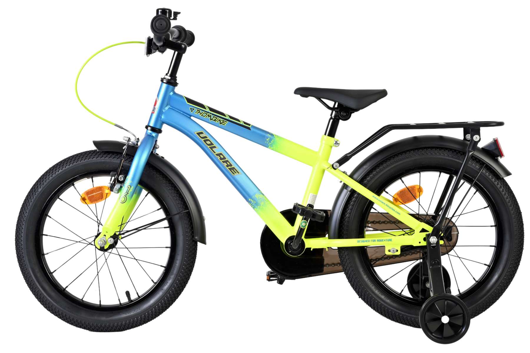 Volare Thombike Kinderfiets – Jongens – 16 inch – Blauw Geel Volare Thombike Kinderfiets – Jongens – 16 inch – Blauw Geel