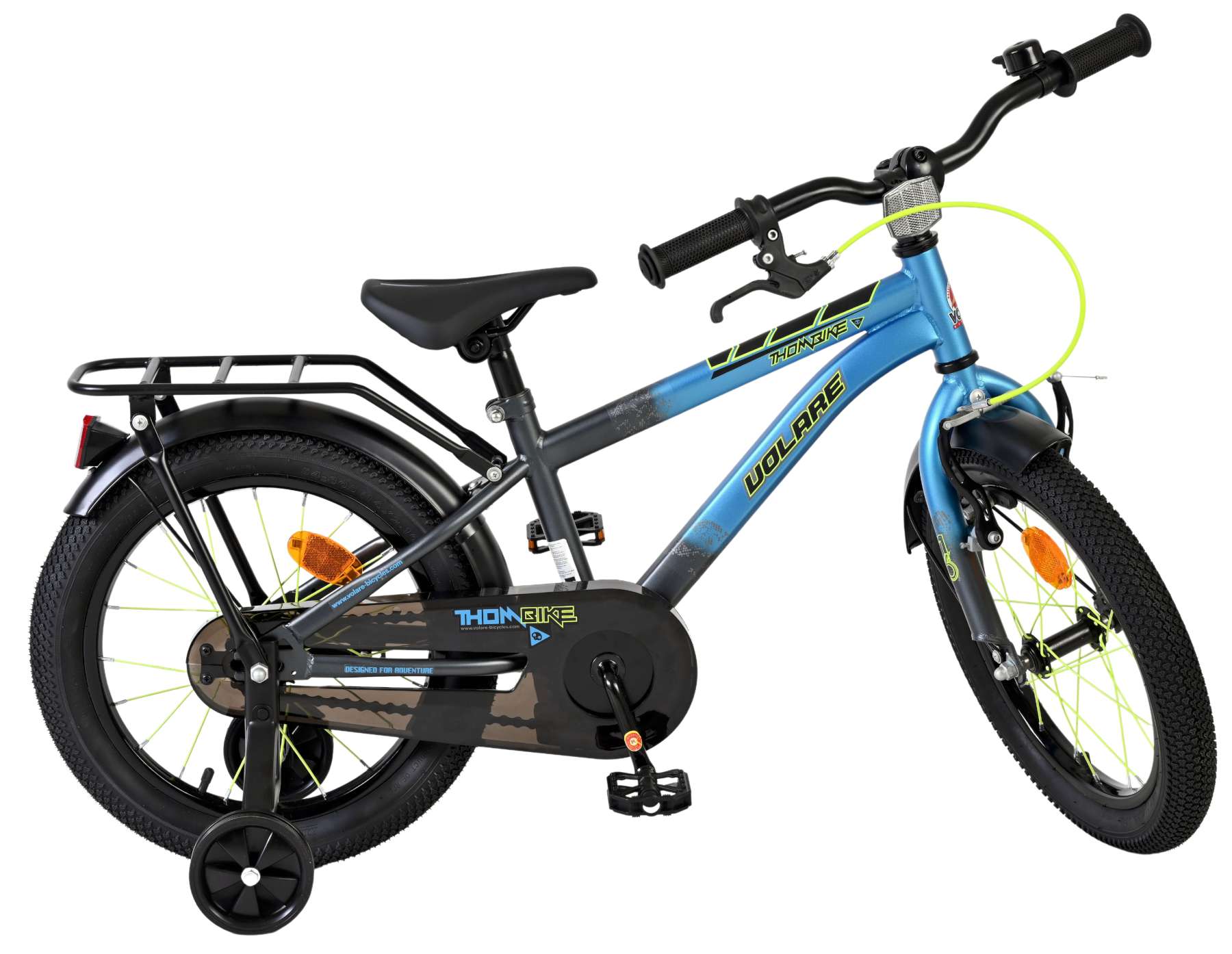Volare Thombike Kinderfiets – Jongens – 16 inch – Blauw Grijs Volare Thombike Kinderfiets – Jongens – 16 inch – Blauw Grijs