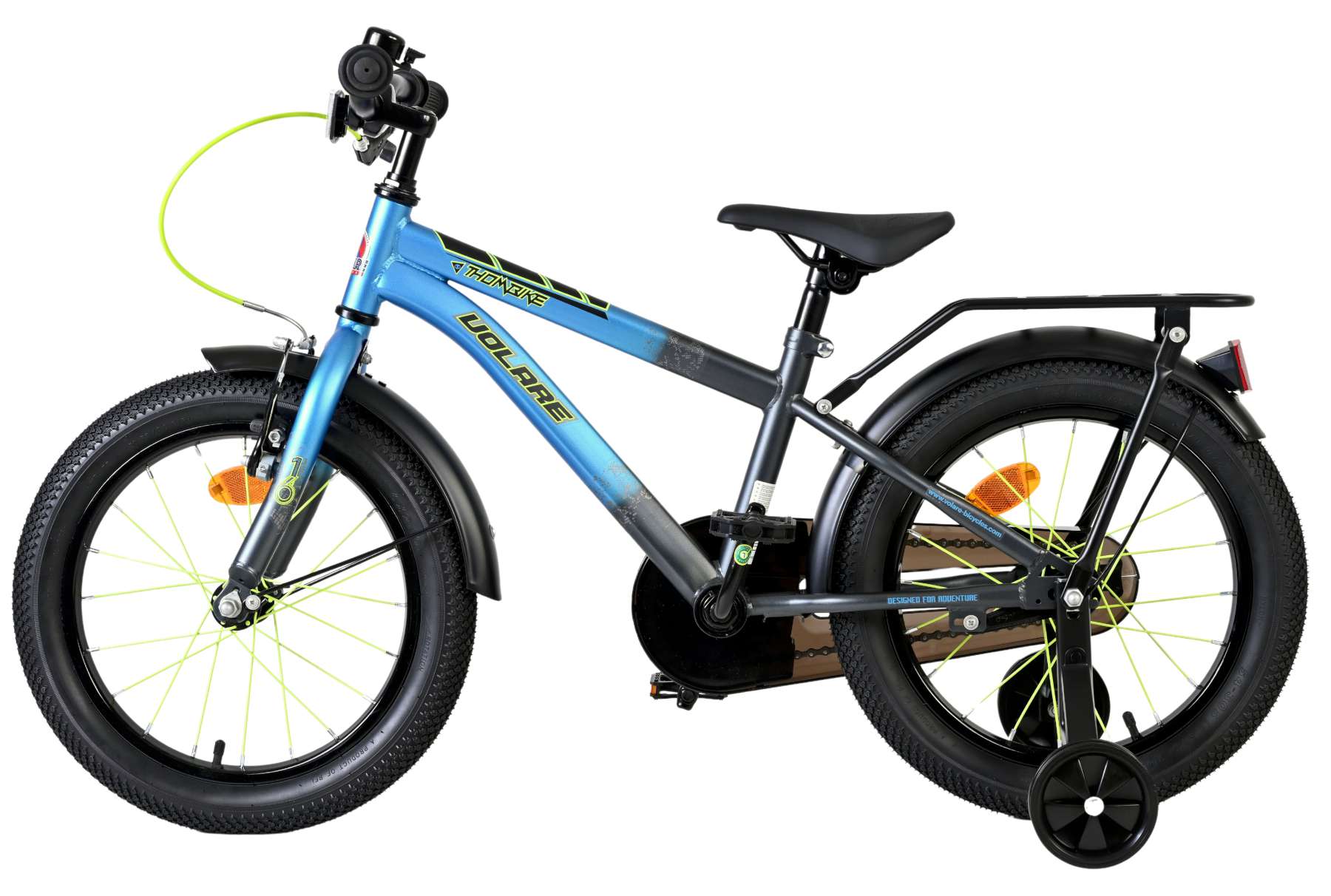 Volare Thombike Kinderfiets – Jongens – 16 inch – Blauw Grijs Volare Thombike Kinderfiets – Jongens – 16 inch – Blauw Grijs