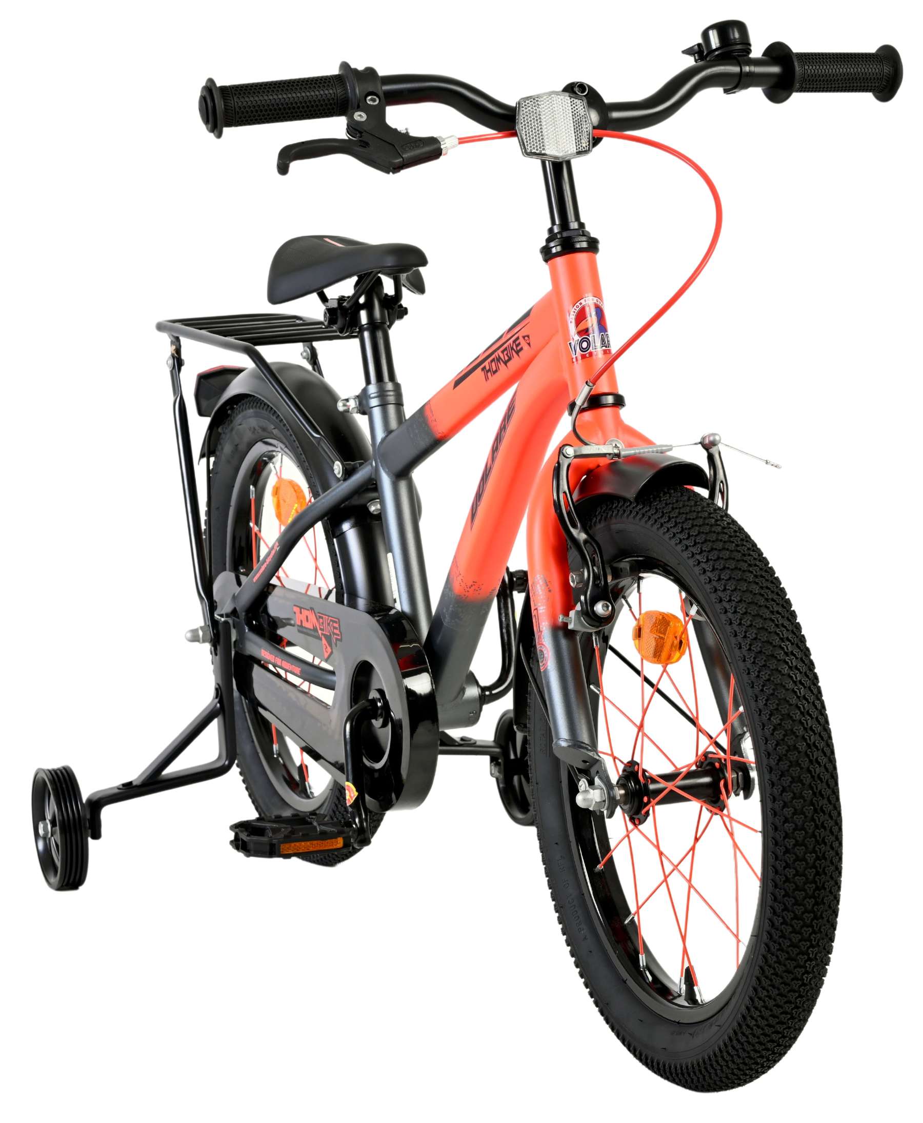 Volare Thombike Kinderfiets – Jongens – 16 inch – Oranje Grijs Volare Thombike Kinderfiets – Jongens – 16 inch – Oranje Grijs