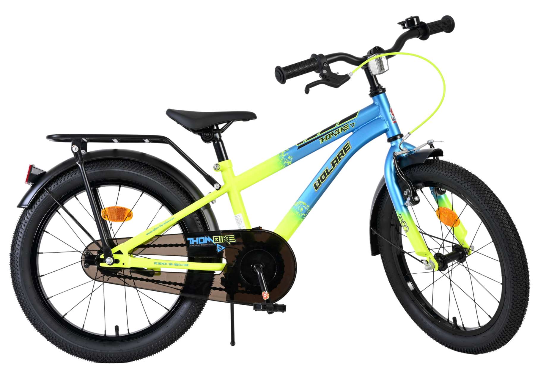 Volare Thombike Kinderfiets – Jongens – 18 inch – Blauw Geel Volare Thombike Kinderfiets – Jongens – 18 inch – Blauw Geel