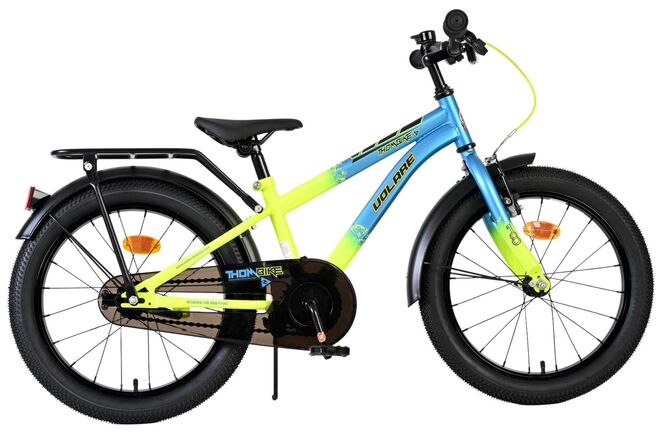 Volare Thombike Kinderfiets – Jongens – 18 inch – Blauw Geel Volare Thombike Kinderfiets – Jongens – 18 inch – Blauw Geel
