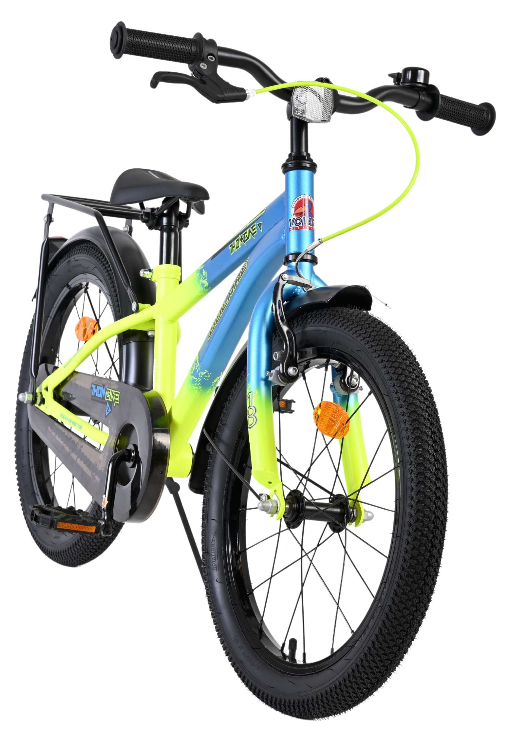 Volare Thombike Kinderfiets – Jongens – 18 inch – Blauw Geel Volare Thombike Kinderfiets – Jongens – 18 inch – Blauw Geel