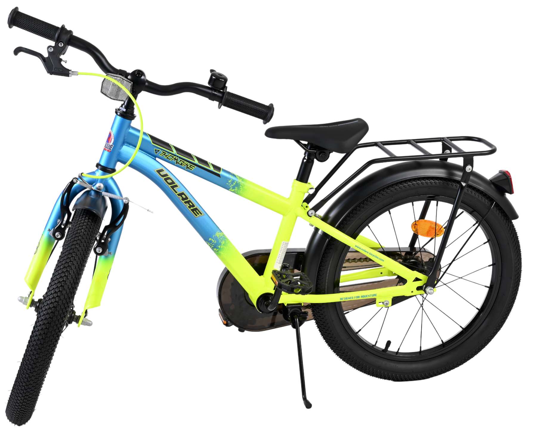 Volare Thombike Kinderfiets – Jongens – 18 inch – Blauw Geel Volare Thombike Kinderfiets – Jongens – 18 inch – Blauw Geel