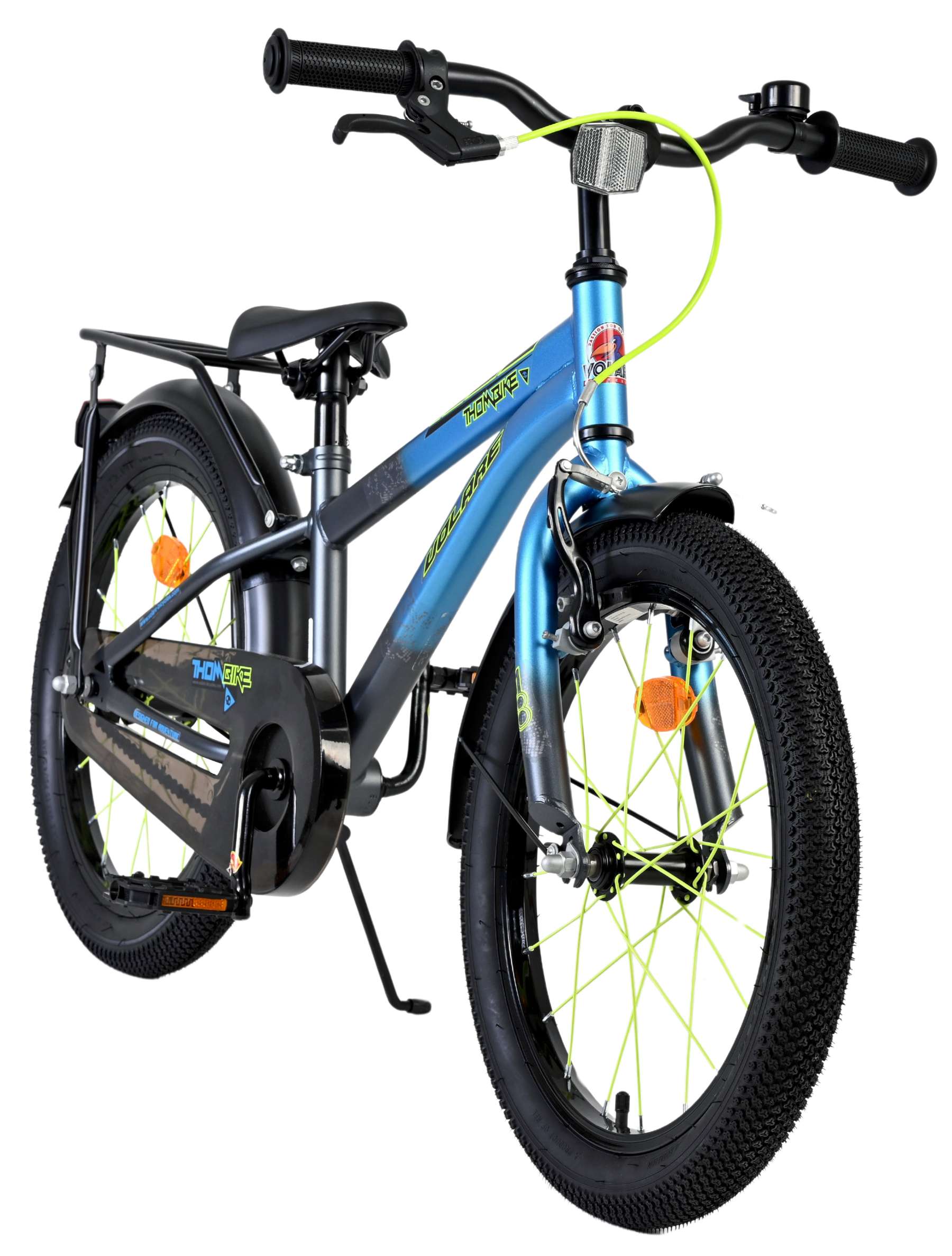 Volare Thombike Kinderfiets – Jongens – 18 inch – Blauw Grijs Volare Thombike Kinderfiets – Jongens – 18 inch – Blauw Grijs