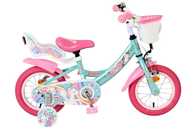 Volare Unicorn Kinderfiets – Meisjes – 12 inch – Groen