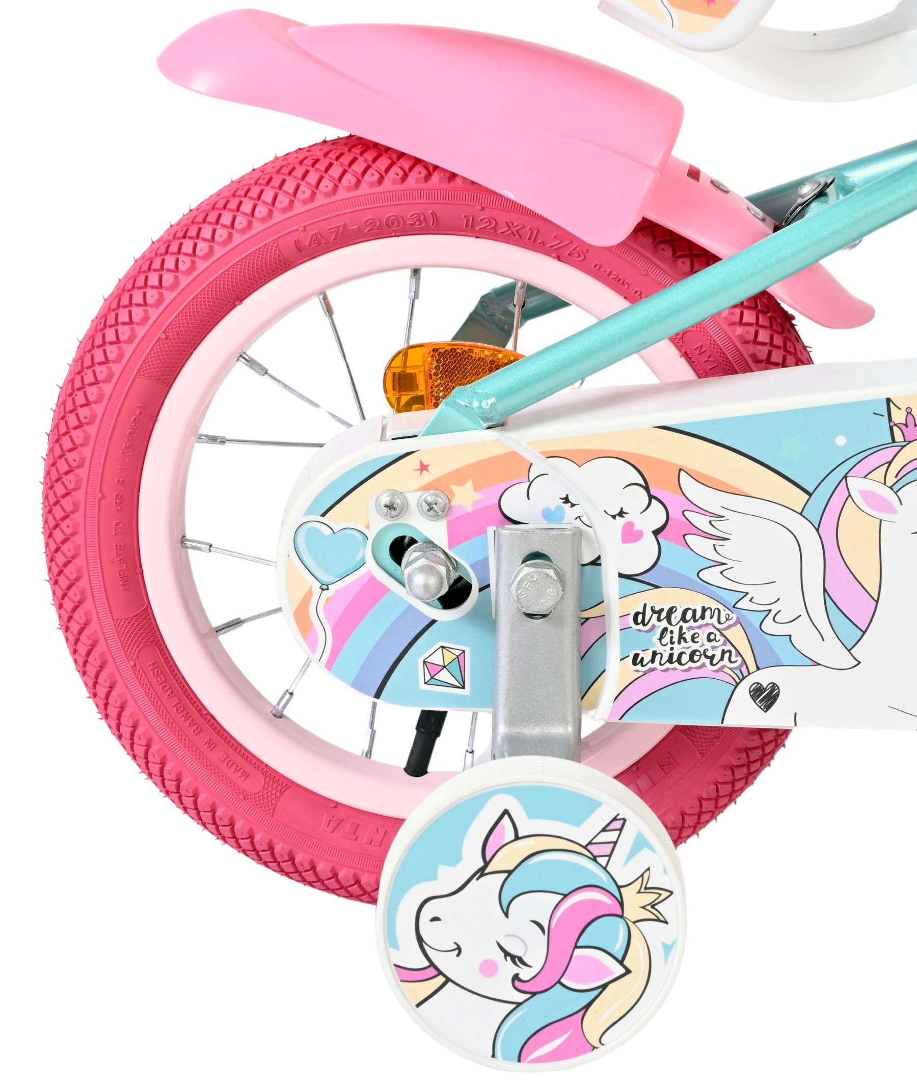 Volare Unicorn Kinderfiets – Meisjes – 12 inch – Groen