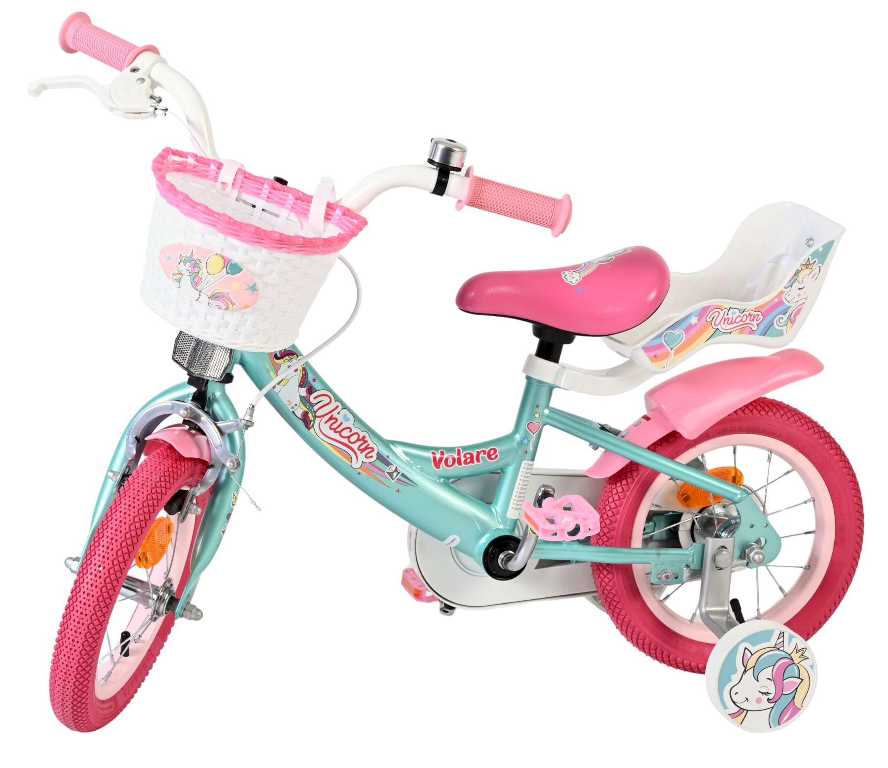 Volare Unicorn Kinderfiets – Meisjes – 12 inch – Groen
