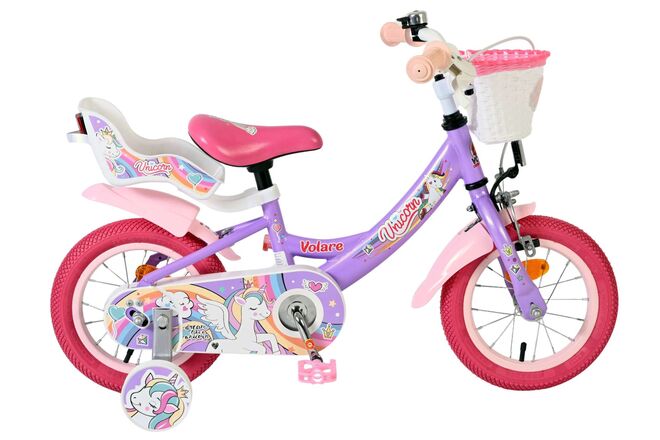 Volare Unicorn Kinderfiets – Meisjes – 12 inch – Paars
