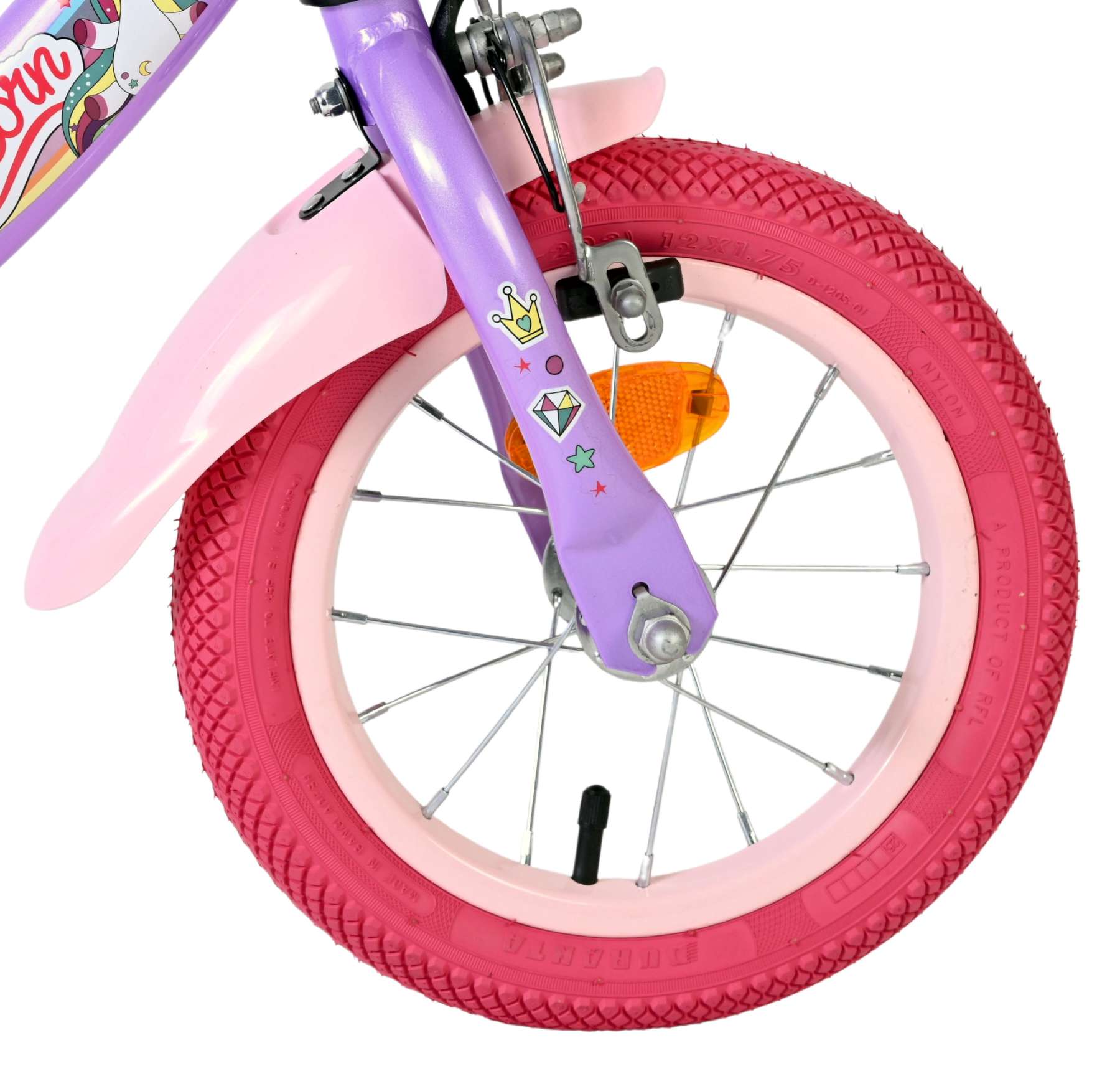 Volare Unicorn Kinderfiets – Meisjes – 12 inch – Paars