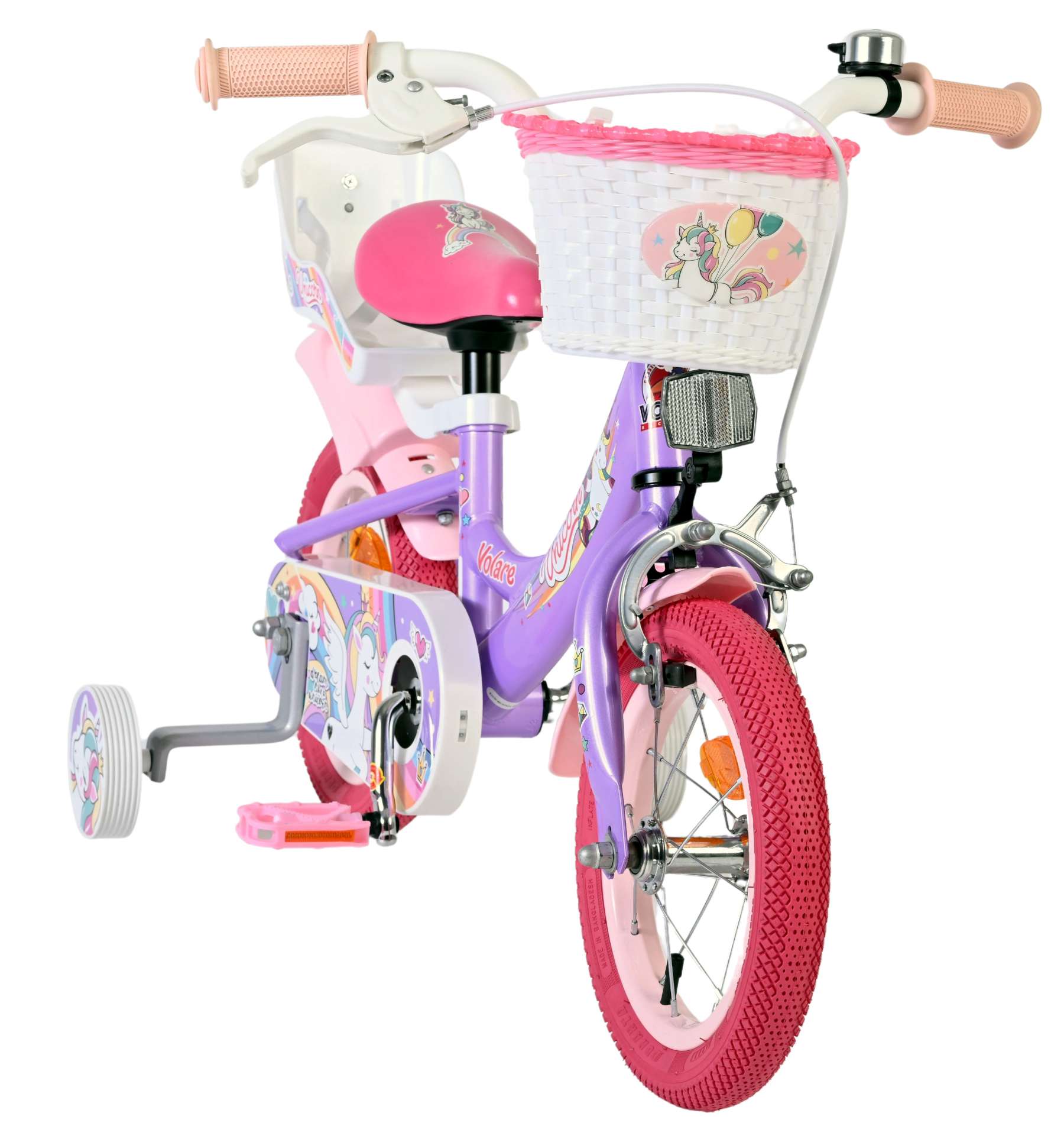 Volare Unicorn Kinderfiets – Meisjes – 12 inch – Paars